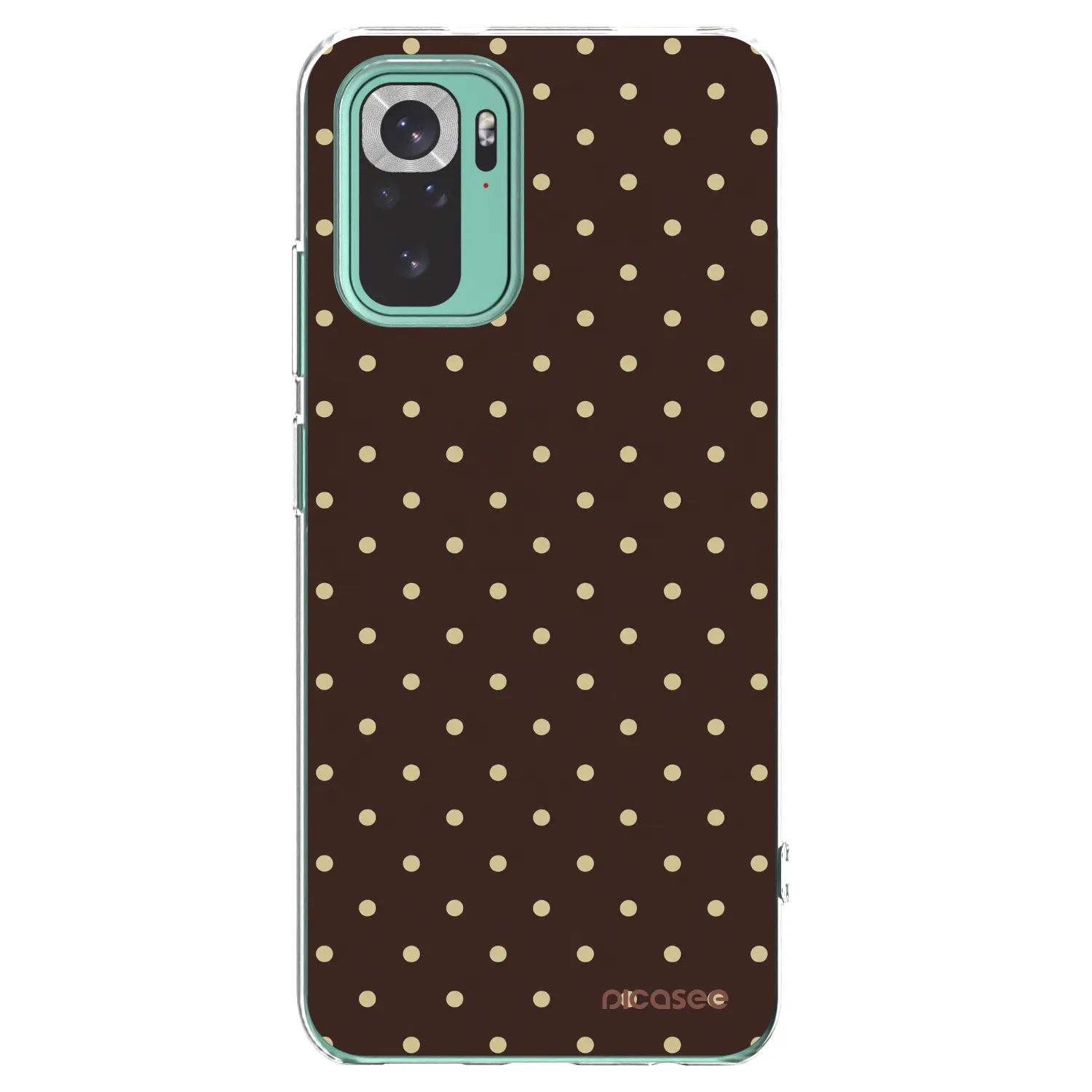 Picasee Xiaomi Redmi Note 10 Pro Hülle - Transparentes Silikon - Vanilla Dots & Chocolate