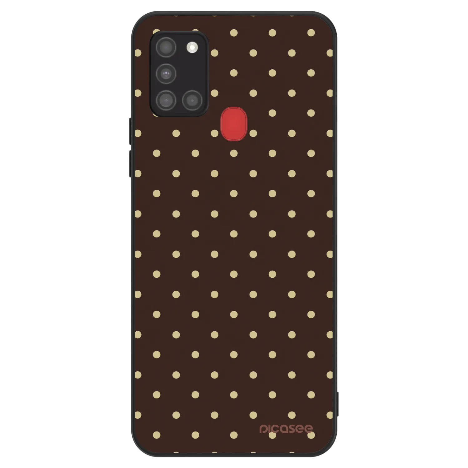 Picasee ULTIMATE CASE für Samsung Galaxy A21s - Vanilla Dots & Chocolate