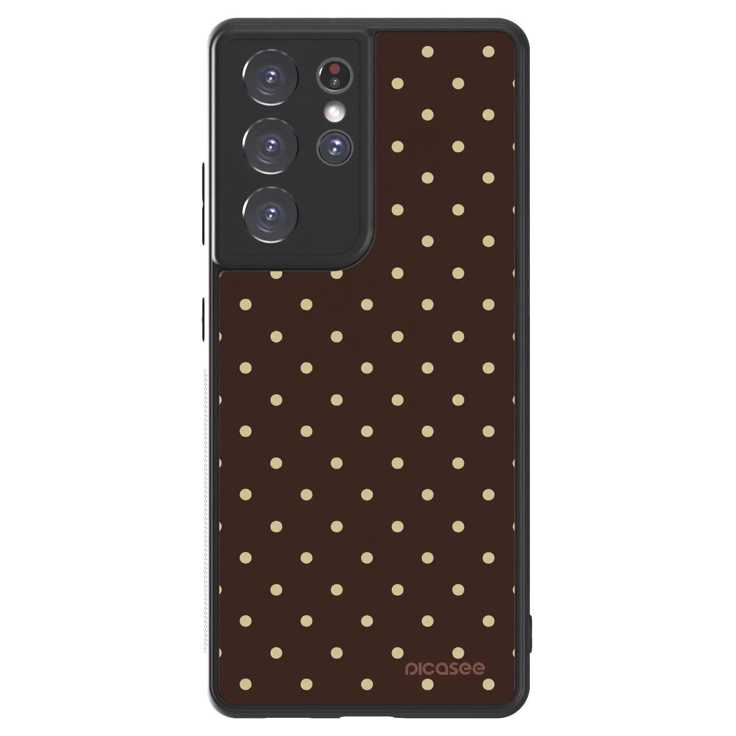 Picasee ULTIMATE CASE für Samsung Galaxy S21 Ultra 5G G998B - Vanilla Dots & Chocolate