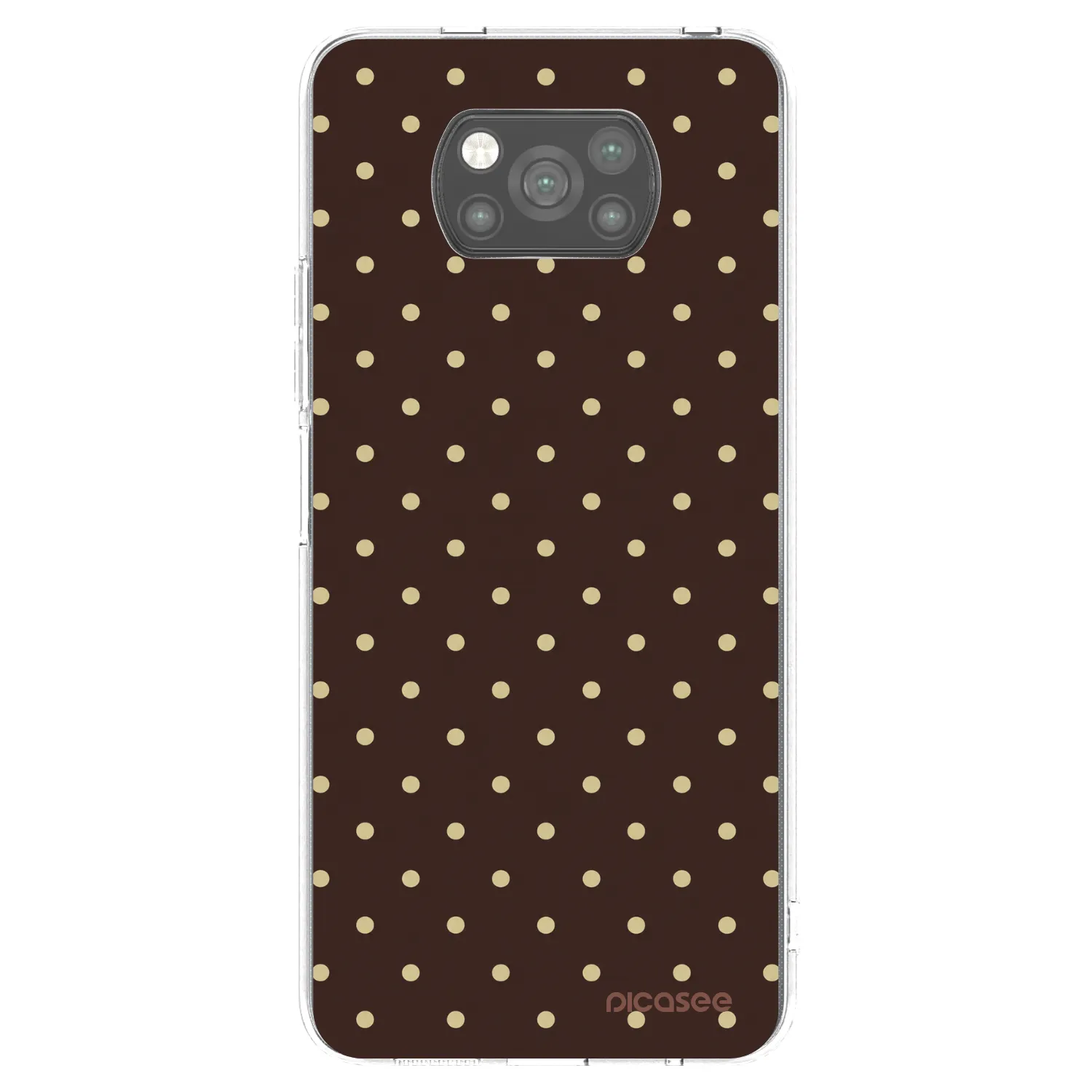 Picasee Xiaomi Poco X3 Pro Hülle - Schwarzes Silikon - Vanilla Dots & Chocolate