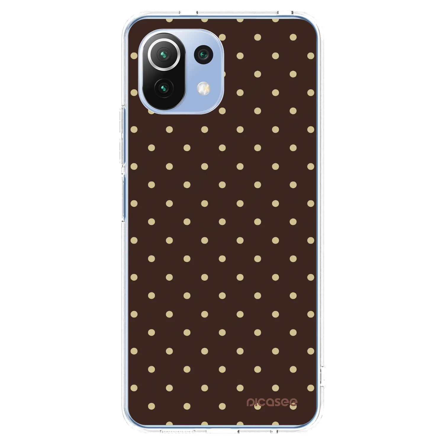 Picasee Xiaomi Mi 11 Lite Hülle - Transparentes Silikon - Vanilla Dots & Chocolate