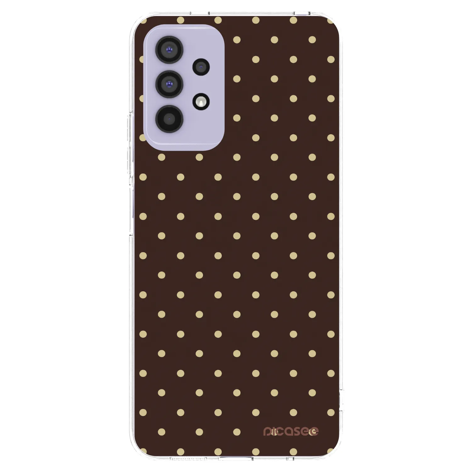 Picasee Samsung Galaxy A32 4G SM-A325F Hülle - Transparentes Silikon - Vanilla Dots & Chocolate