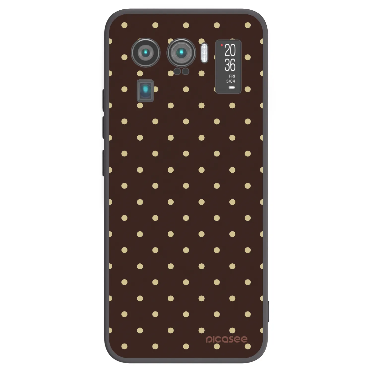 Picasee Xiaomi Mi 11 Ultra Hülle - Schwarzes Silikon - Vanilla Dots & Chocolate