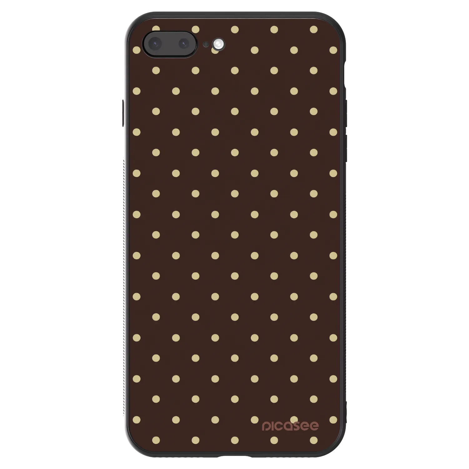 Picasee ULTIMATE CASE für Apple iPhone 8 Plus - Vanilla Dots & Chocolate