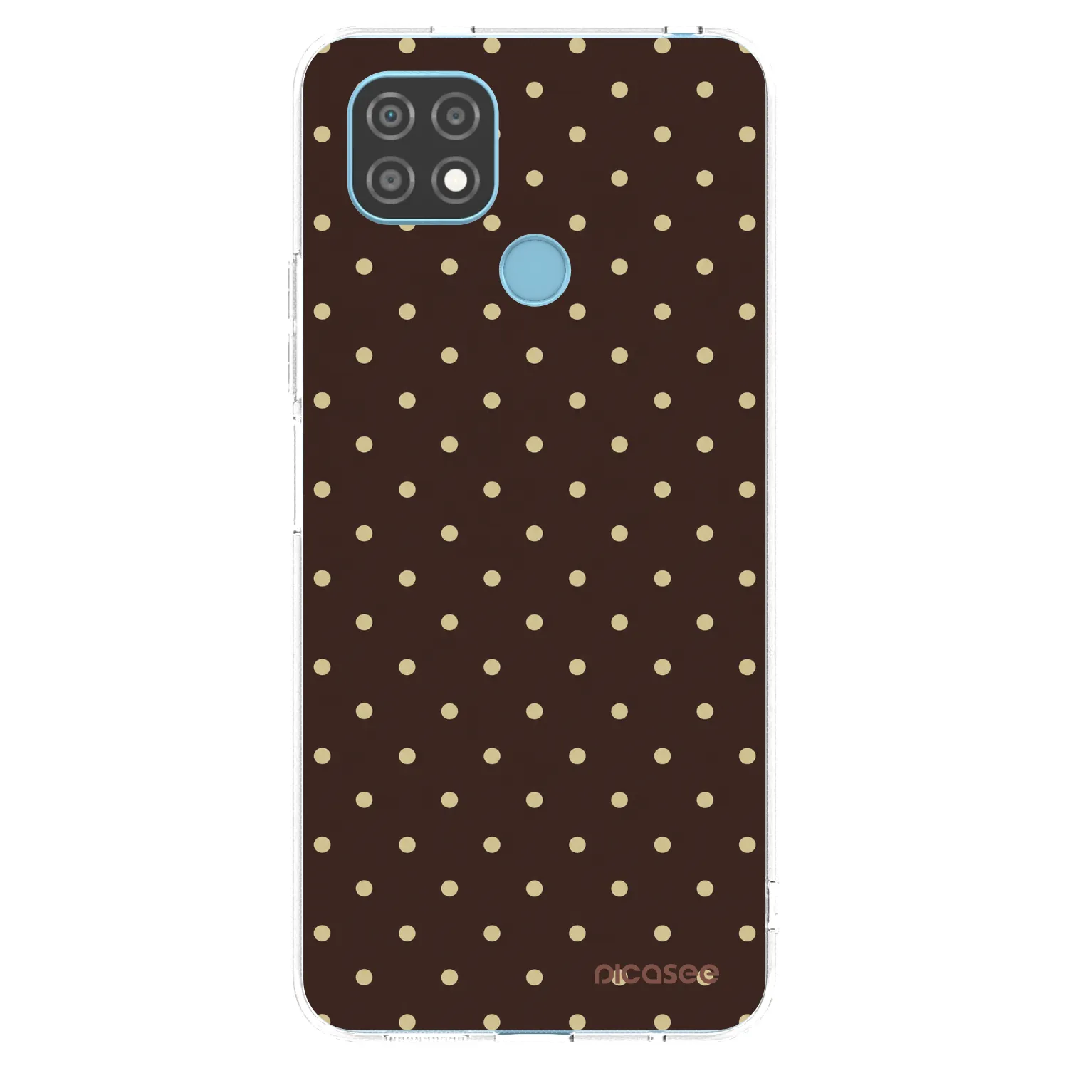 Picasee Realme C21 Hülle - Transparentes Silikon - Vanilla Dots & Chocolate