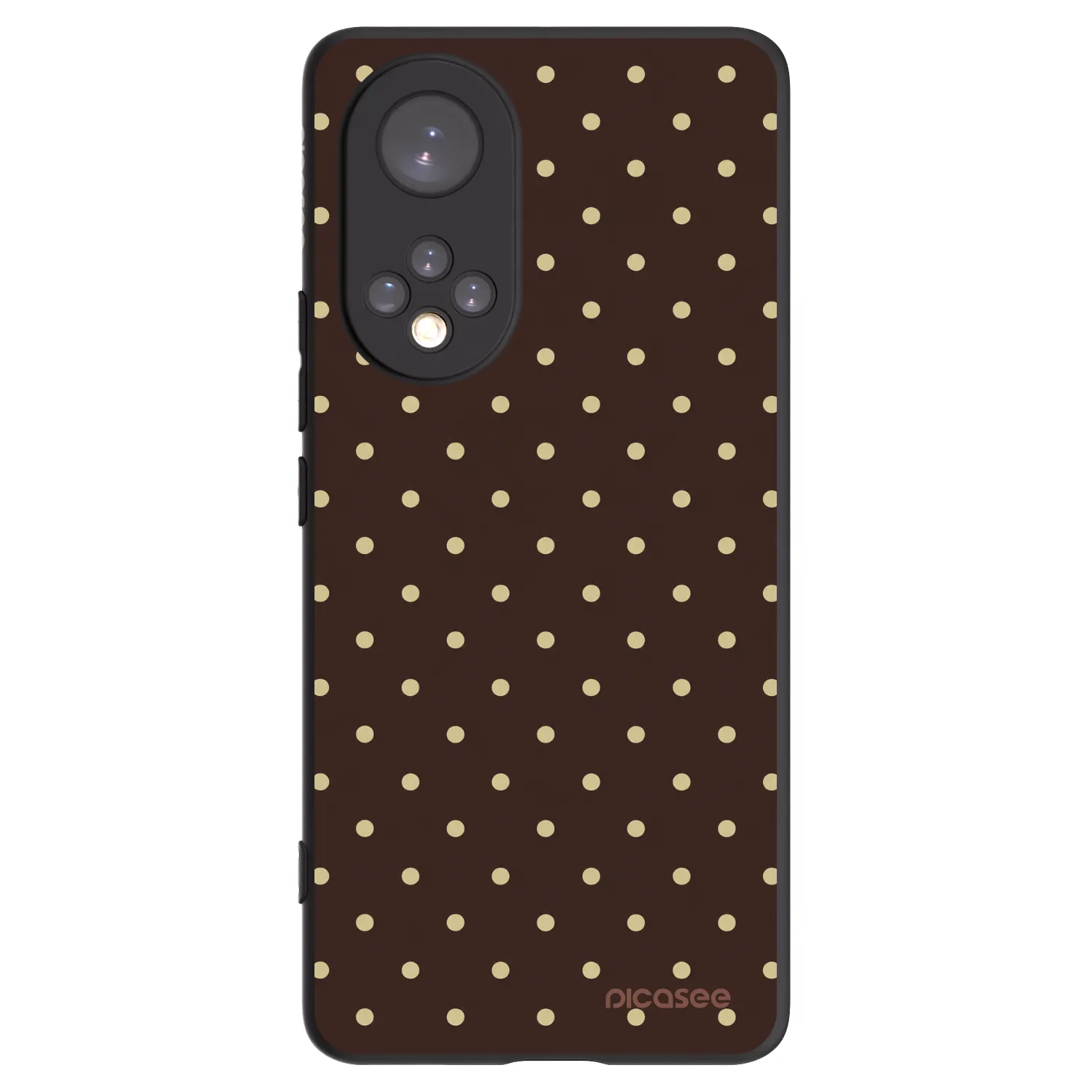 Picasee Honor 50 5G Hülle - Schwarzes Silikon - Vanilla Dots & Chocolate