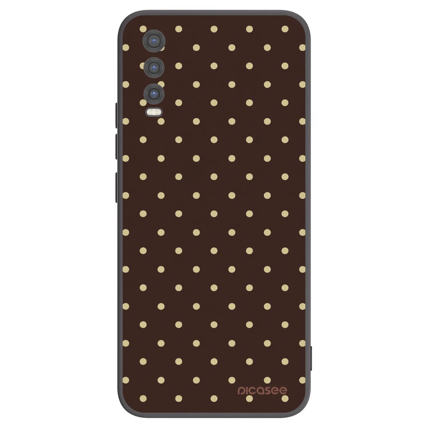 Picasee Vivo Y20s Hülle - Schwarzes Silikon - Vanilla Dots & Chocolate
