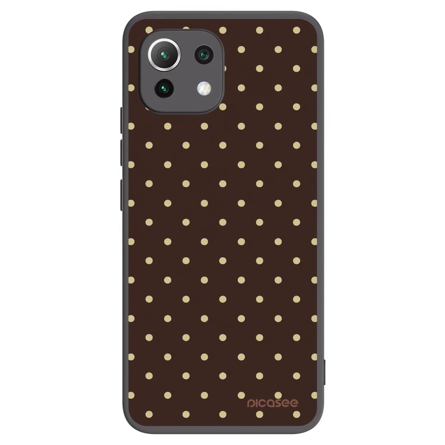 Picasee Xiaomi 11 Lite 5G NE Hülle - Schwarzes Silikon - Vanilla Dots & Chocolate