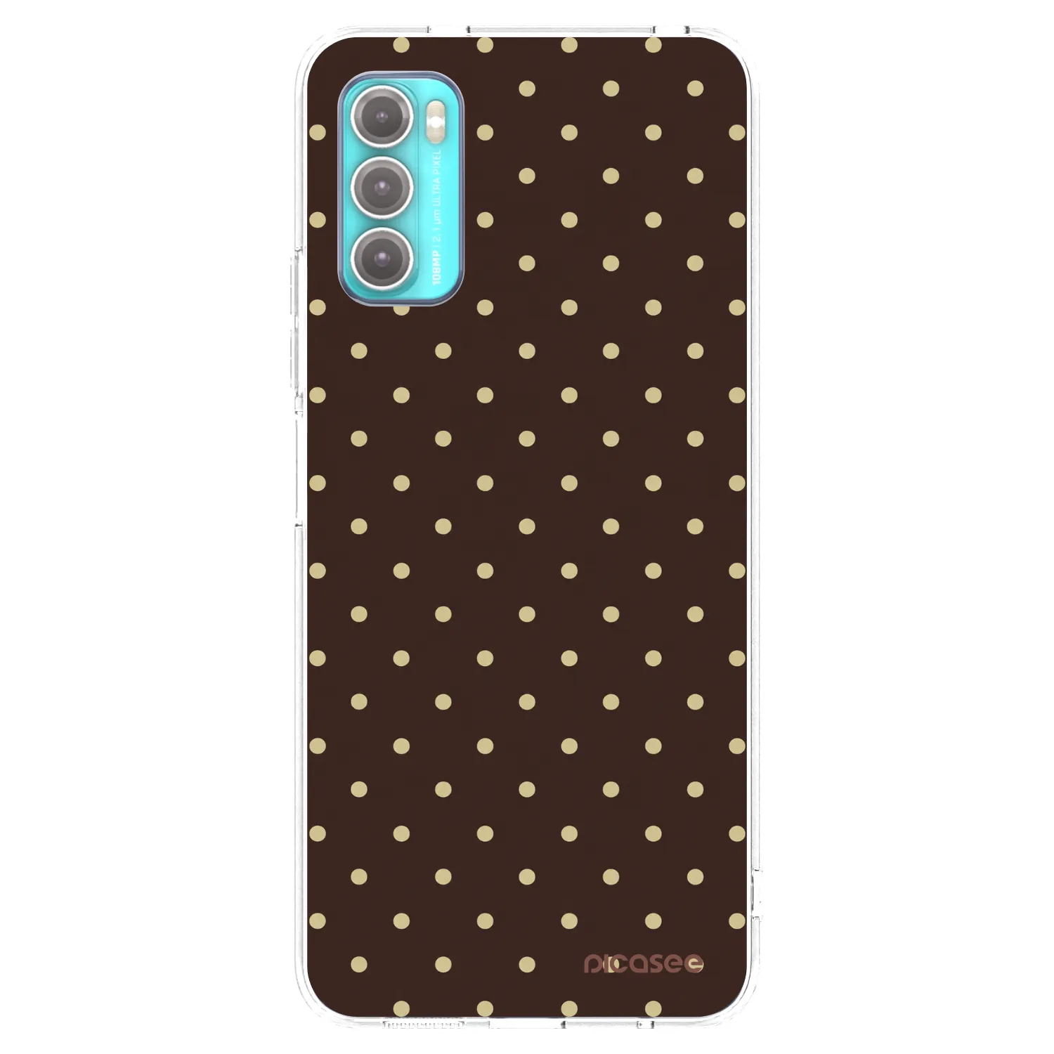 Picasee Motorola Moto G60 Hülle - Transparentes Silikon - Vanilla Dots & Chocolate