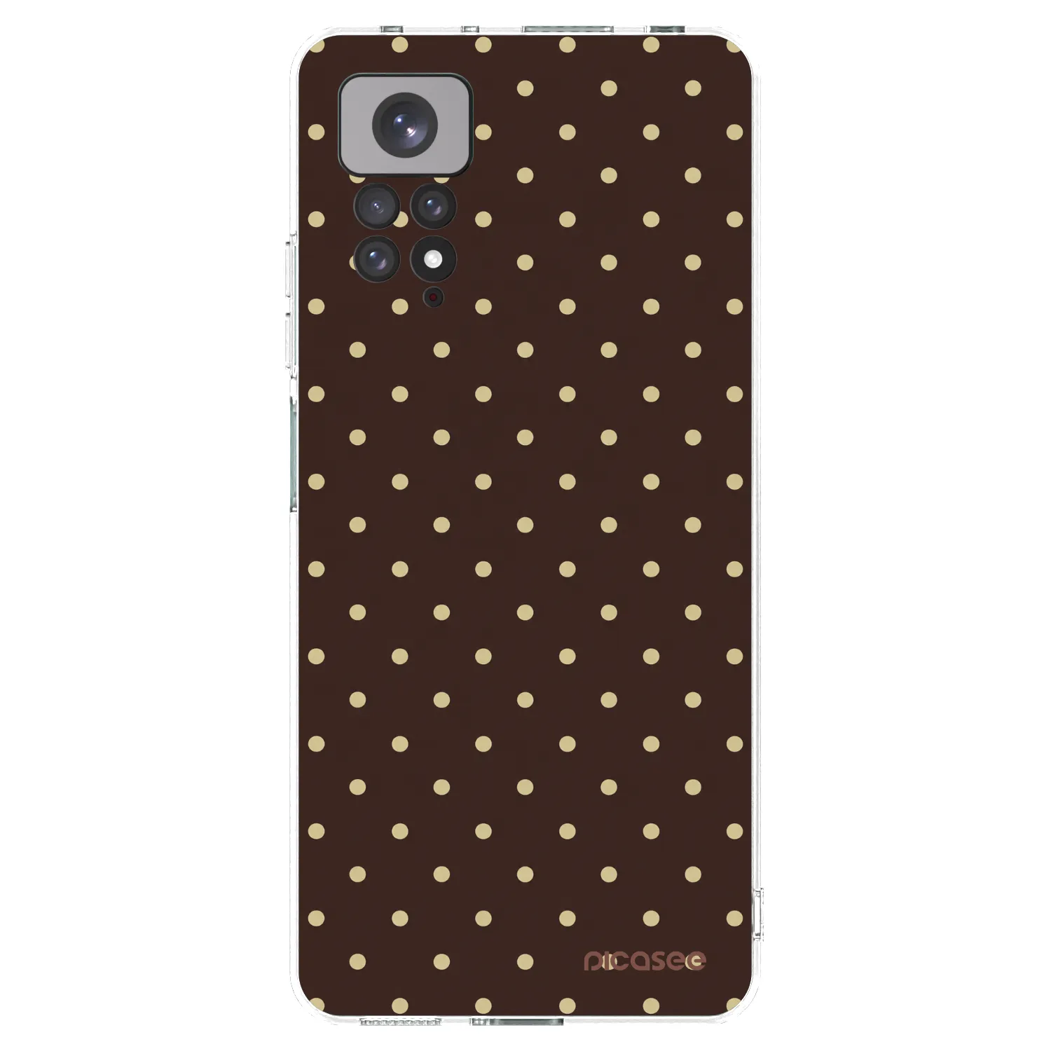 Picasee Xiaomi Redmi Note 11S 4G Hülle - Transparentes Silikon - Vanilla Dots & Chocolate