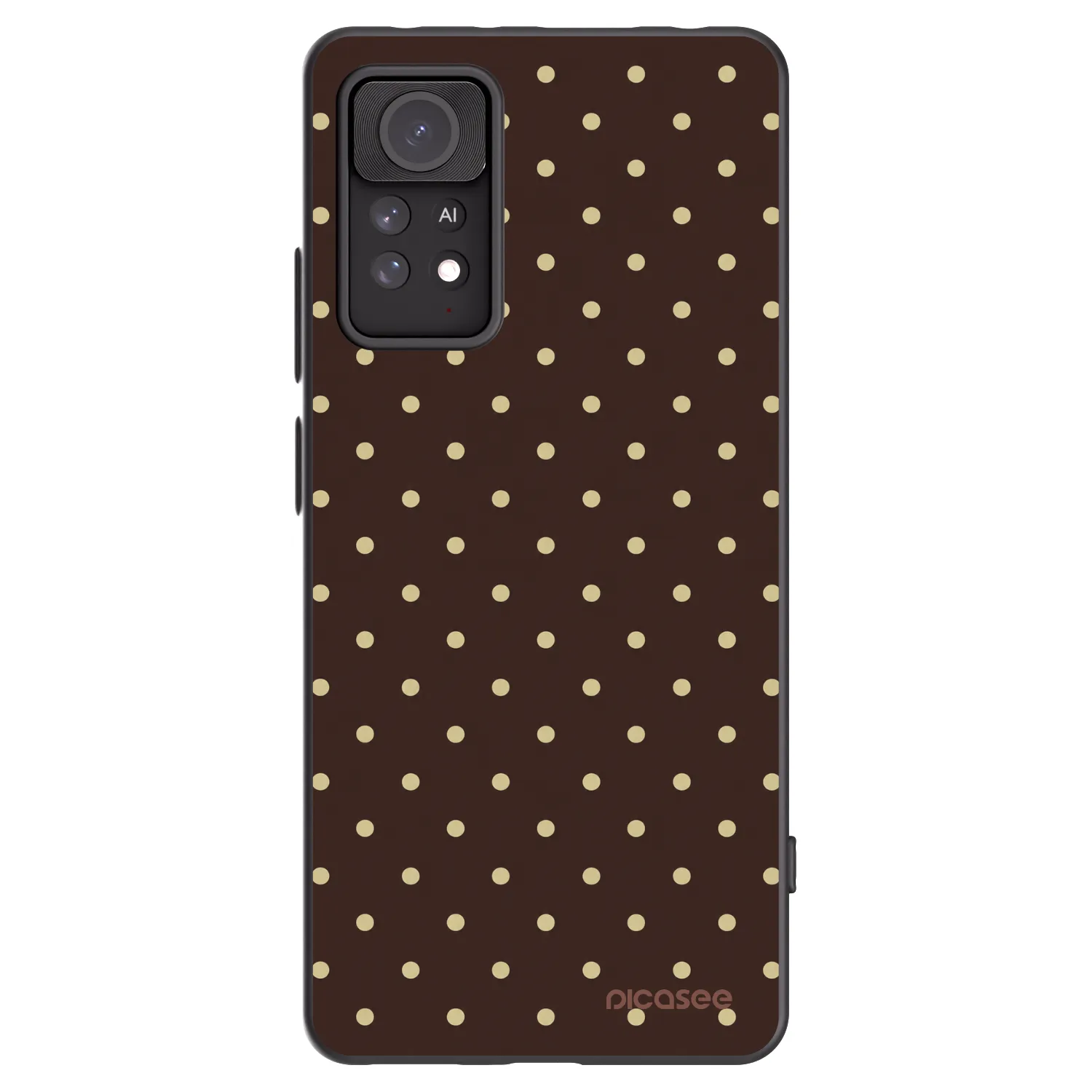 Picasee Xiaomi Redmi Note 11 Pro 5G Hülle - Schwarzes Silikon - Vanilla Dots & Chocolate