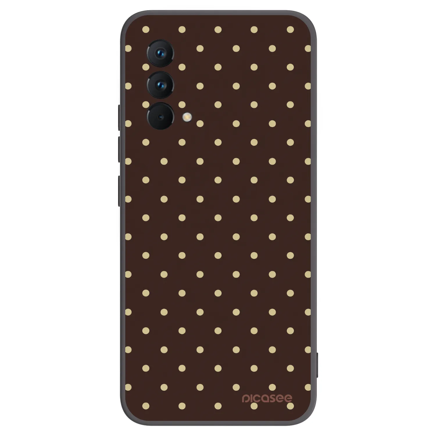 Picasee Realme GT Master Edition 5G Hülle - Schwarzes Silikon - Vanilla Dots & Chocolate