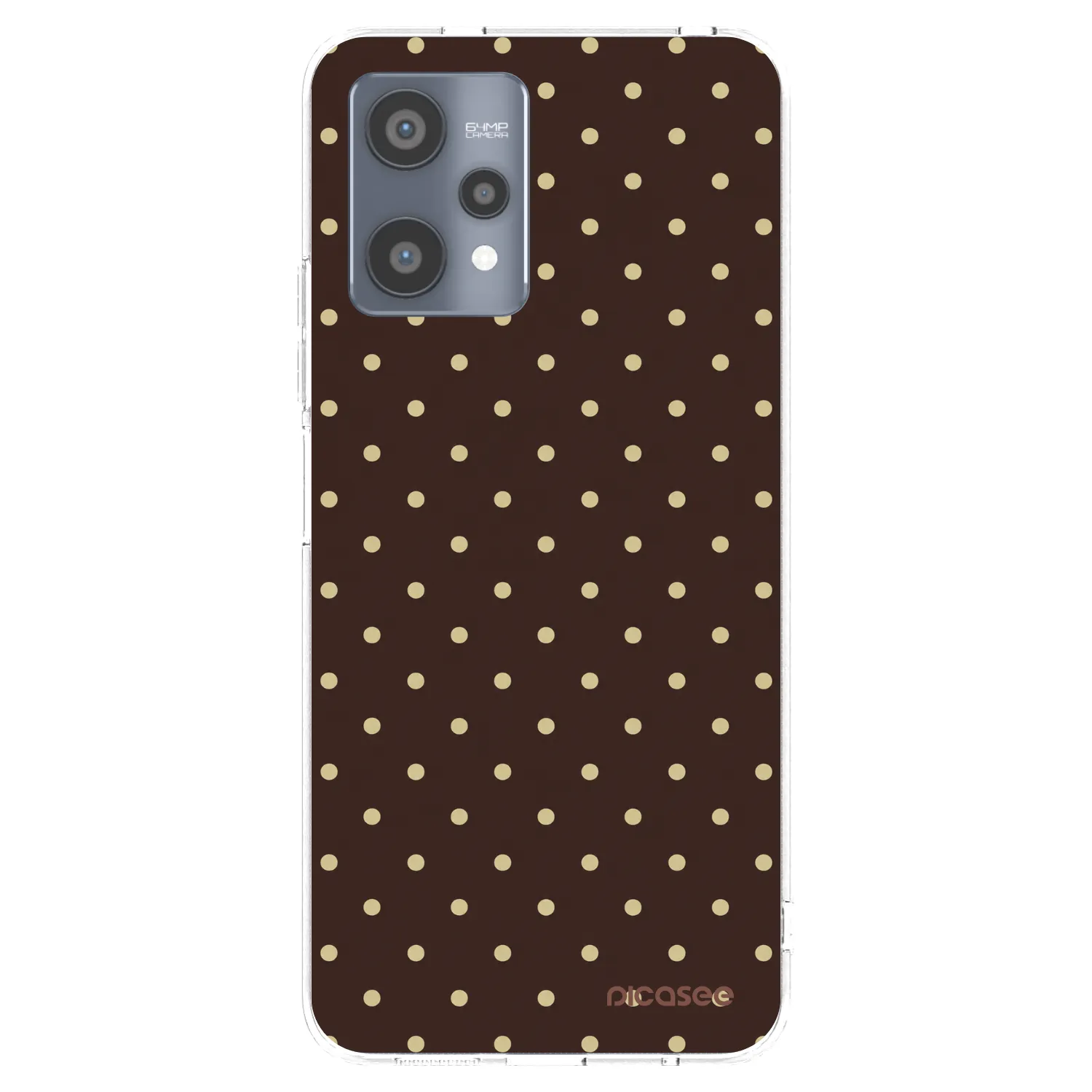 Picasee Realme 9 Pro 5G Hülle - Transparentes Silikon - Vanilla Dots & Chocolate