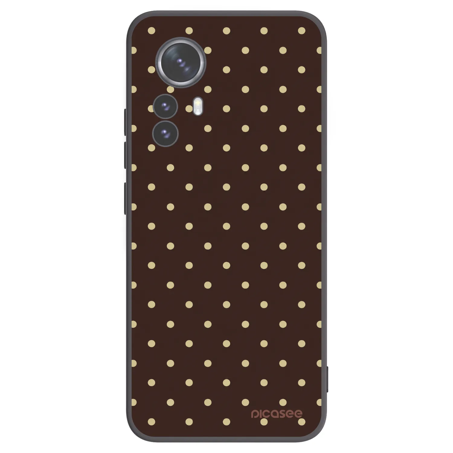 Picasee Xiaomi 12 Pro Hülle - Schwarzes Silikon - Vanilla Dots & Chocolate