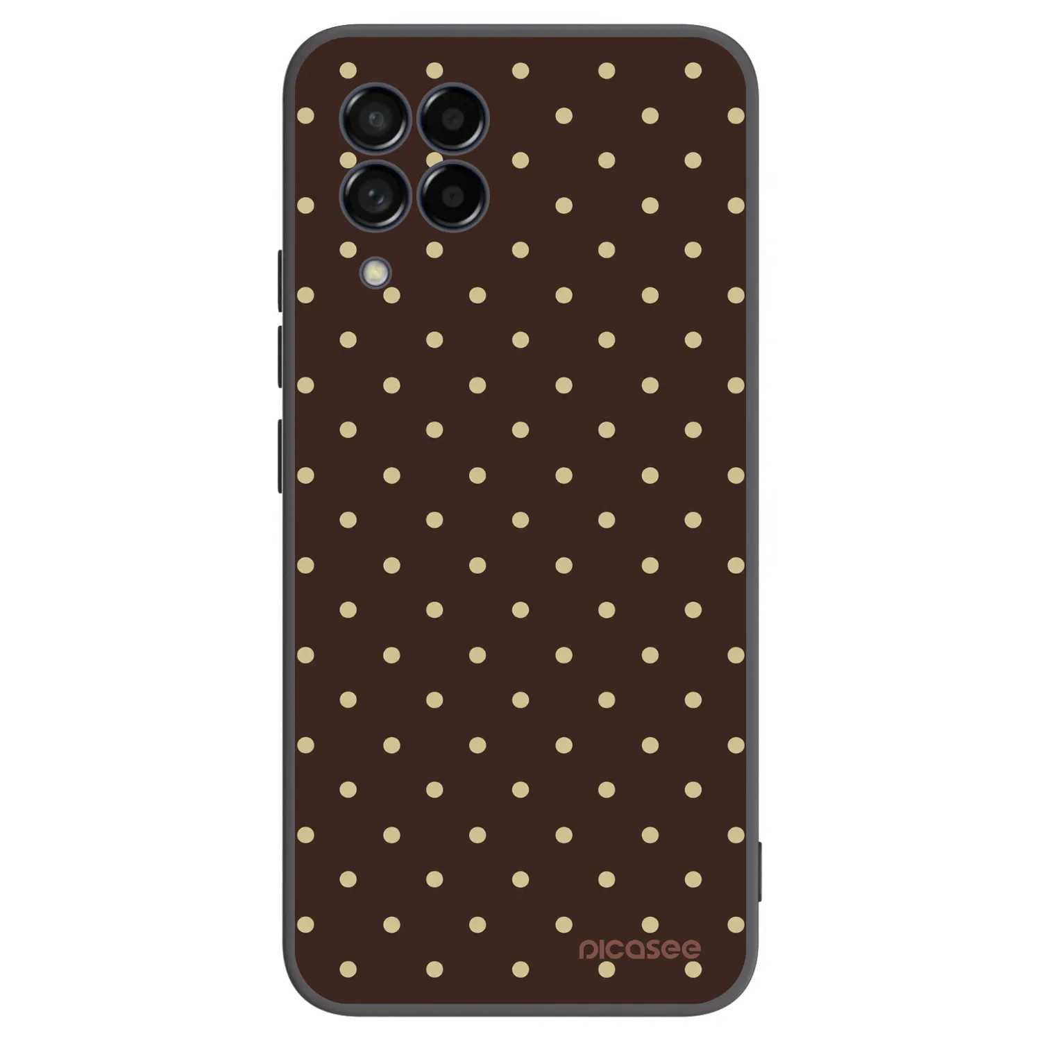 Picasee Samsung Galaxy M53 5G Hülle - Schwarzes Silikon - Vanilla Dots & Chocolate