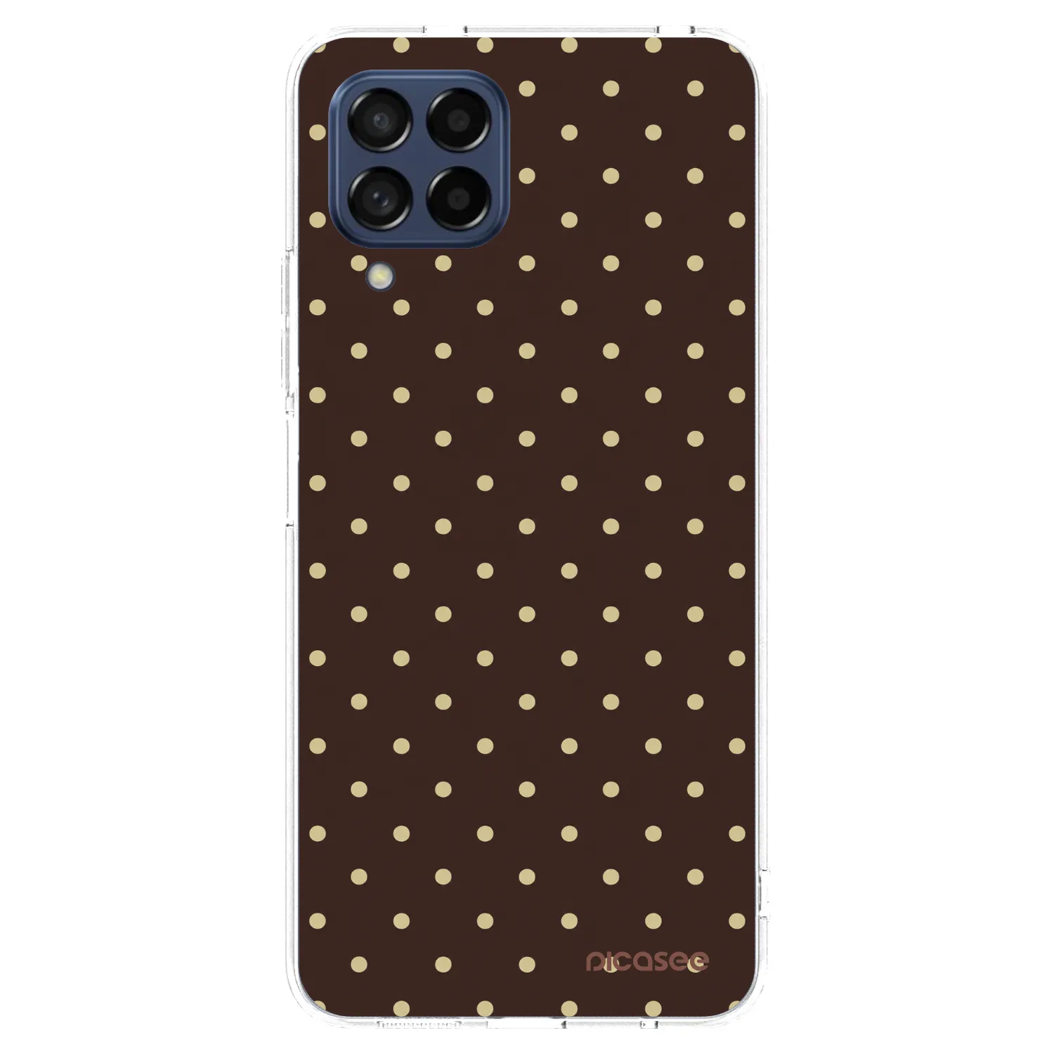 Picasee Samsung Galaxy M53 5G Hülle - Transparentes Silikon - Vanilla Dots & Chocolate