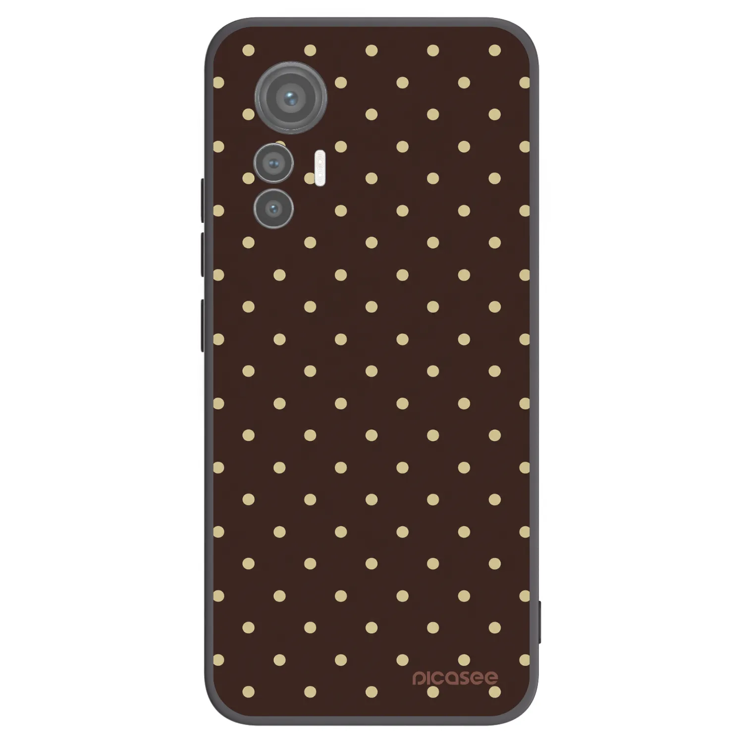 Picasee Xiaomi 12 Lite Hülle - Schwarzes Silikon - Vanilla Dots & Chocolate