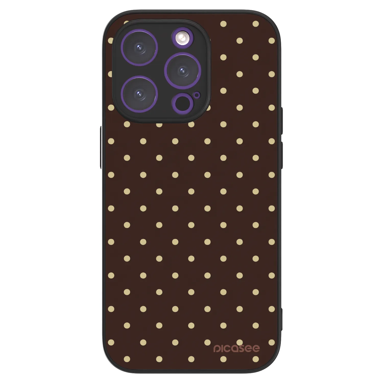 Picasee ULTIMATE CASE MagSafe für Apple iPhone 14 Pro - Vanilla Dots & Chocolate