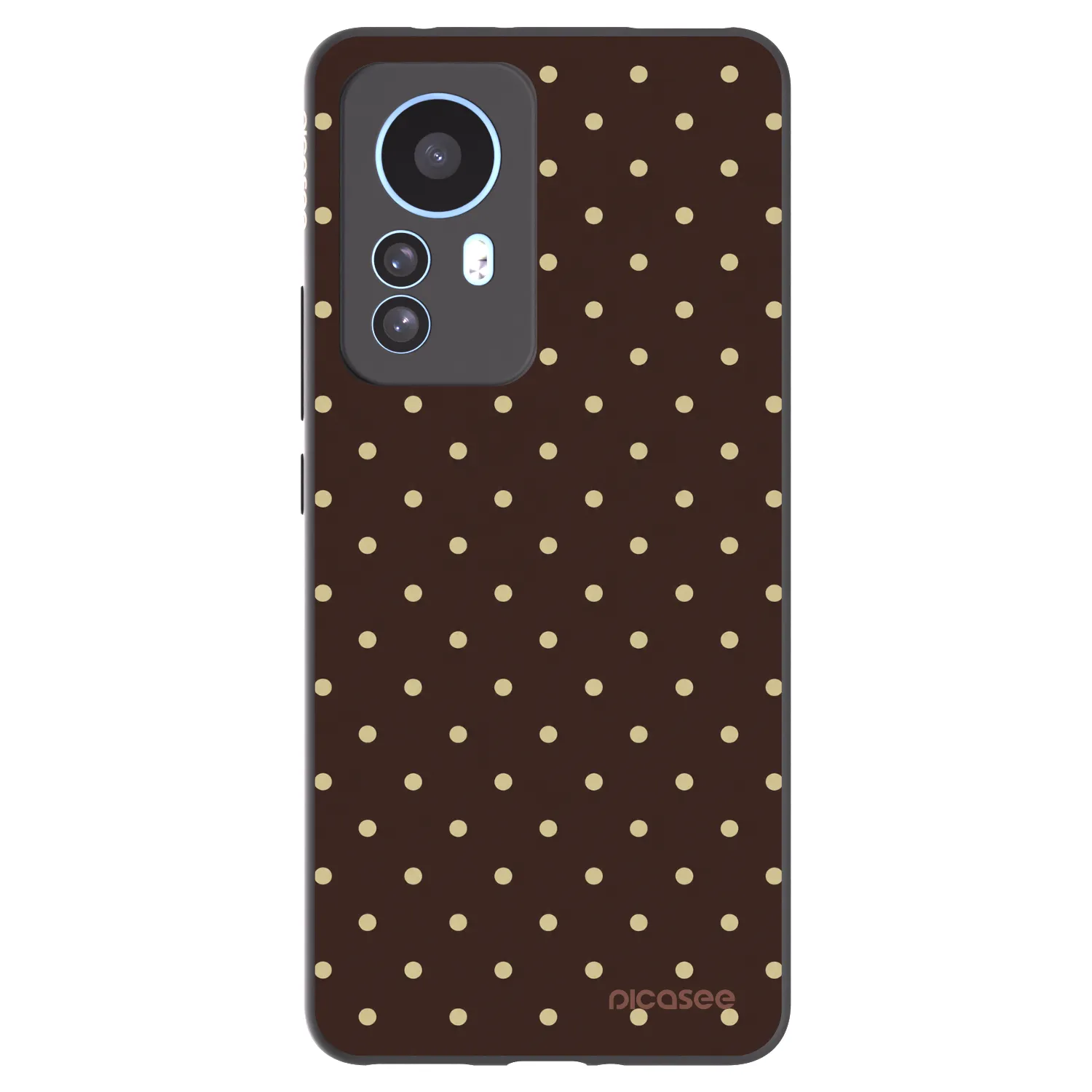 Picasee Xiaomi 12T Pro Hülle - Schwarzes Silikon - Vanilla Dots & Chocolate