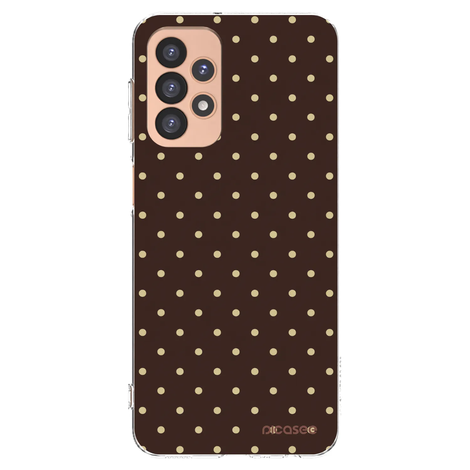 Picasee Samsung Galaxy A23 A236B 5G Hülle - Transparentes Silikon - Vanilla Dots & Chocolate
