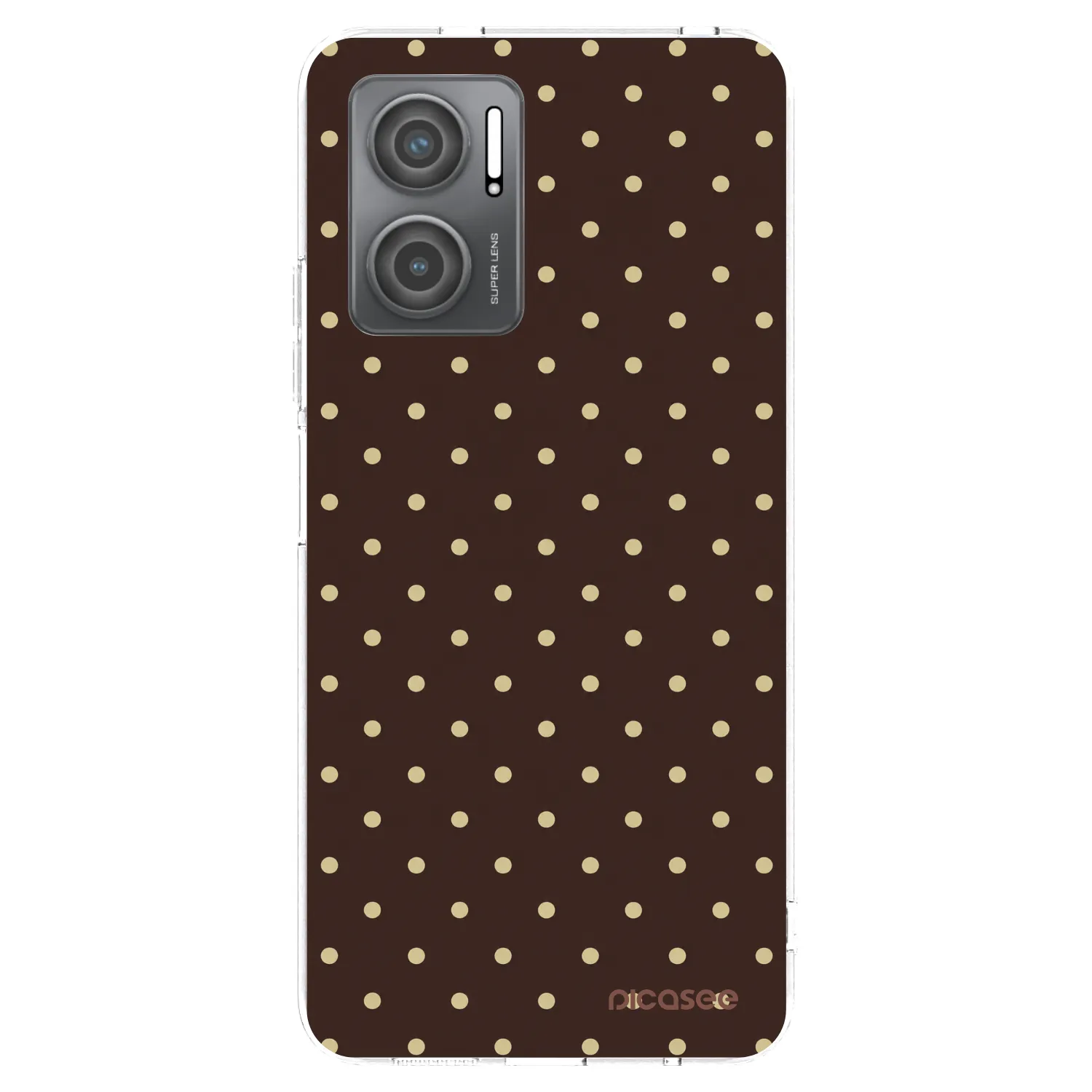 Picasee Xiaomi Redmi 10 5G Hülle - Transparentes Silikon - Vanilla Dots & Chocolate