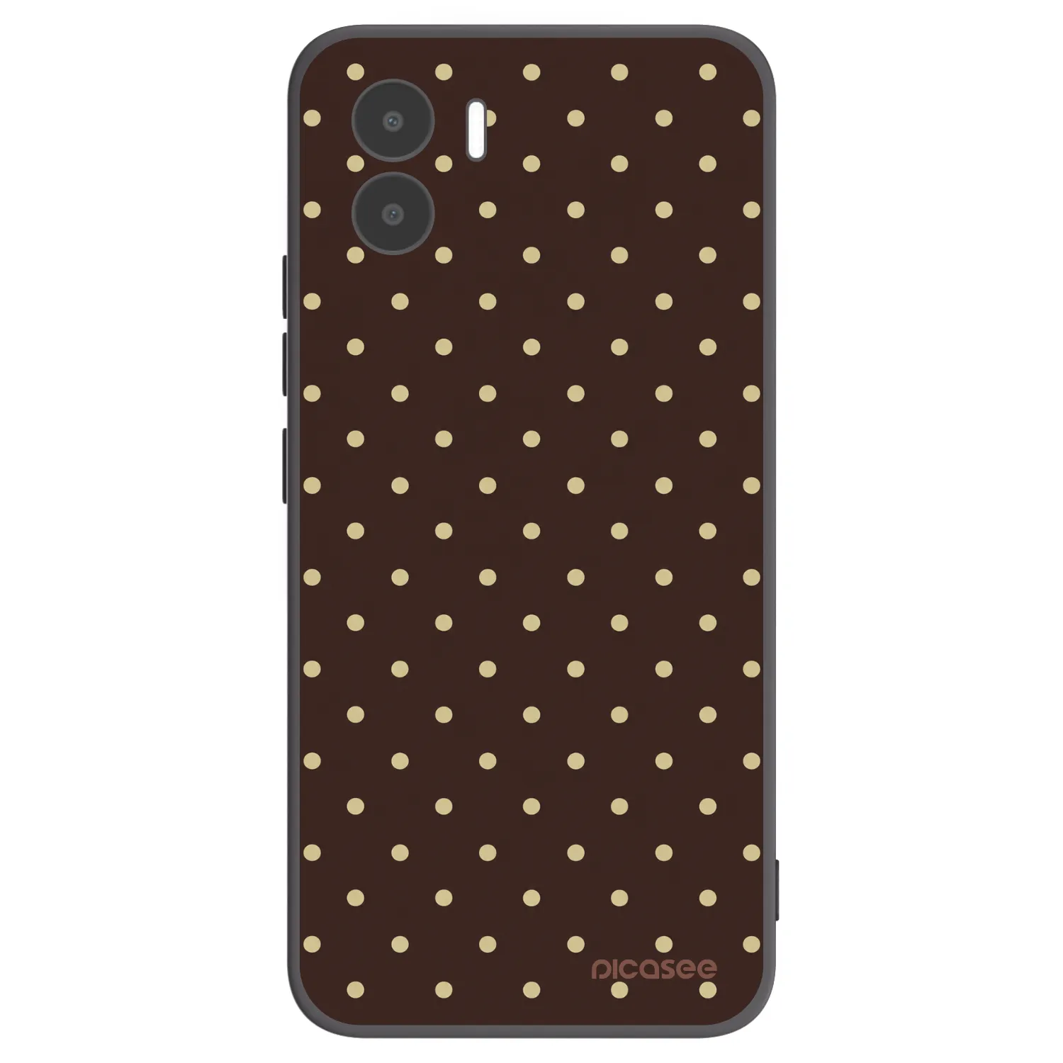 Picasee Xiaomi Redmi A1 Hülle - Schwarzes Silikon - Vanilla Dots & Chocolate