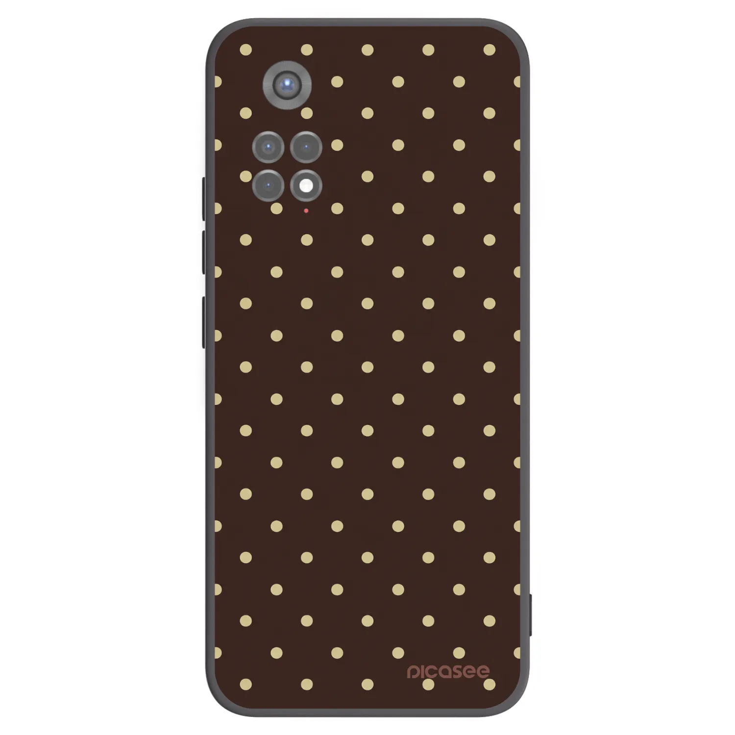 Picasee Xiaomi Redmi Note 11S 5G Hülle - Schwarzes Silikon - Vanilla Dots & Chocolate