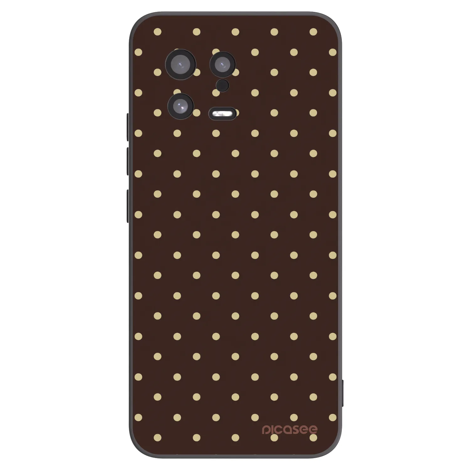 Picasee Xiaomi 13 Hülle - Schwarzes Silikon - Vanilla Dots & Chocolate