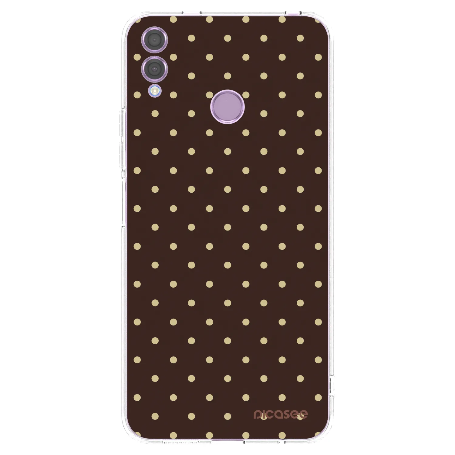 Picasee Honor 8X Hülle - Transparentes Silikon - Vanilla Dots & Chocolate