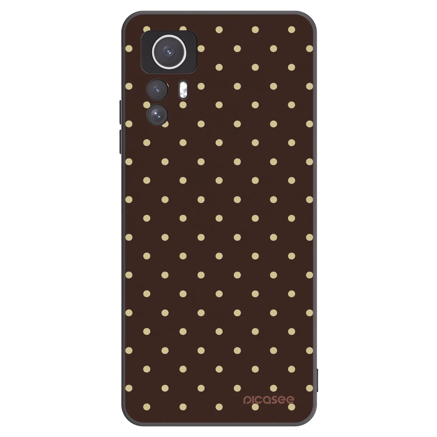 Picasee Xiaomi Redmi Note 12S Hülle - Schwarzes Silikon - Vanilla Dots & Chocolate