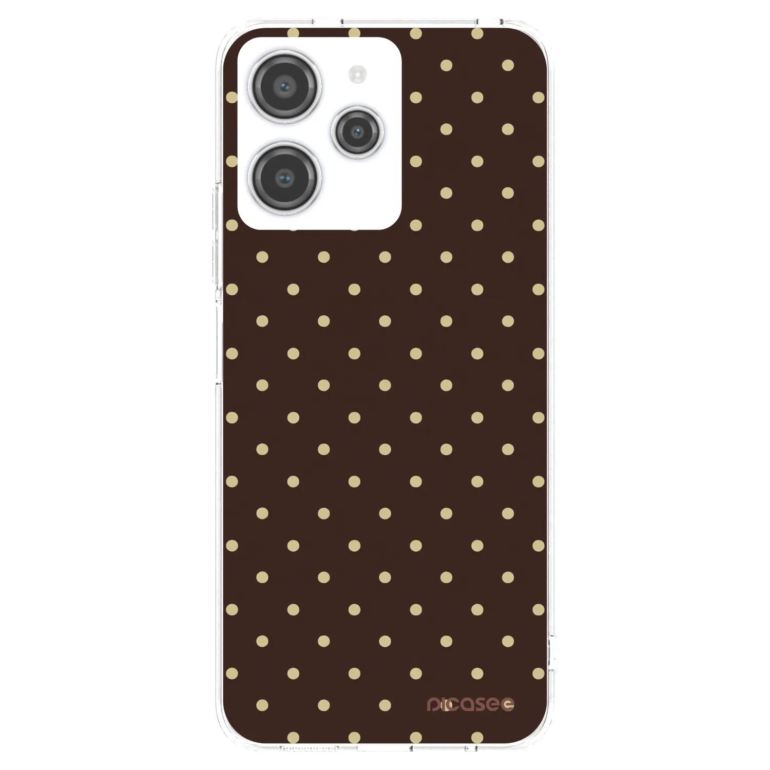 Picasee Xiaomi Redmi 12 4G Hülle - Transparentes Silikon - Vanilla Dots & Chocolate