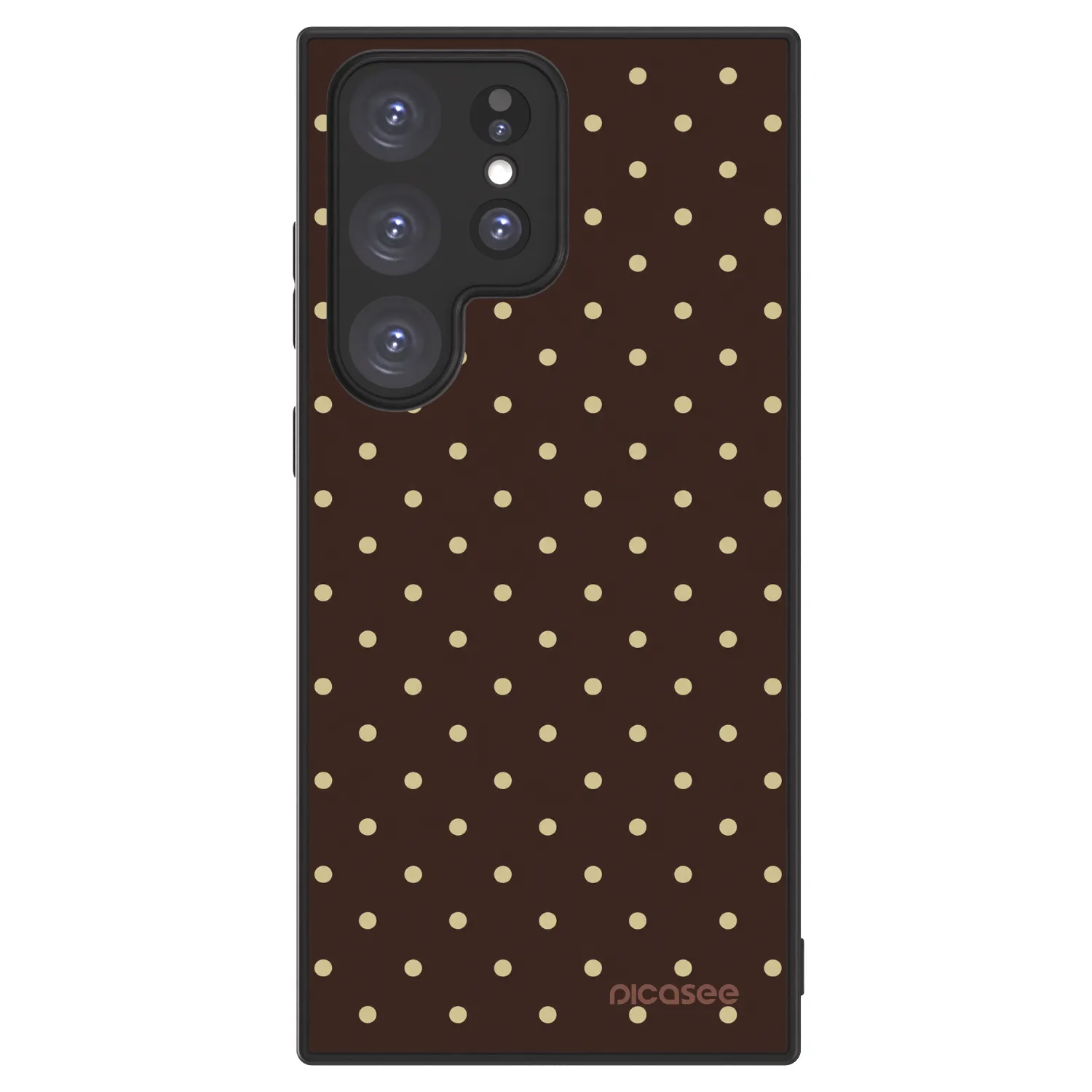 Picasee ULTIMATE CASE PowerShare für Samsung Galaxy S23 Ultra 5G - Vanilla Dots & Chocolate