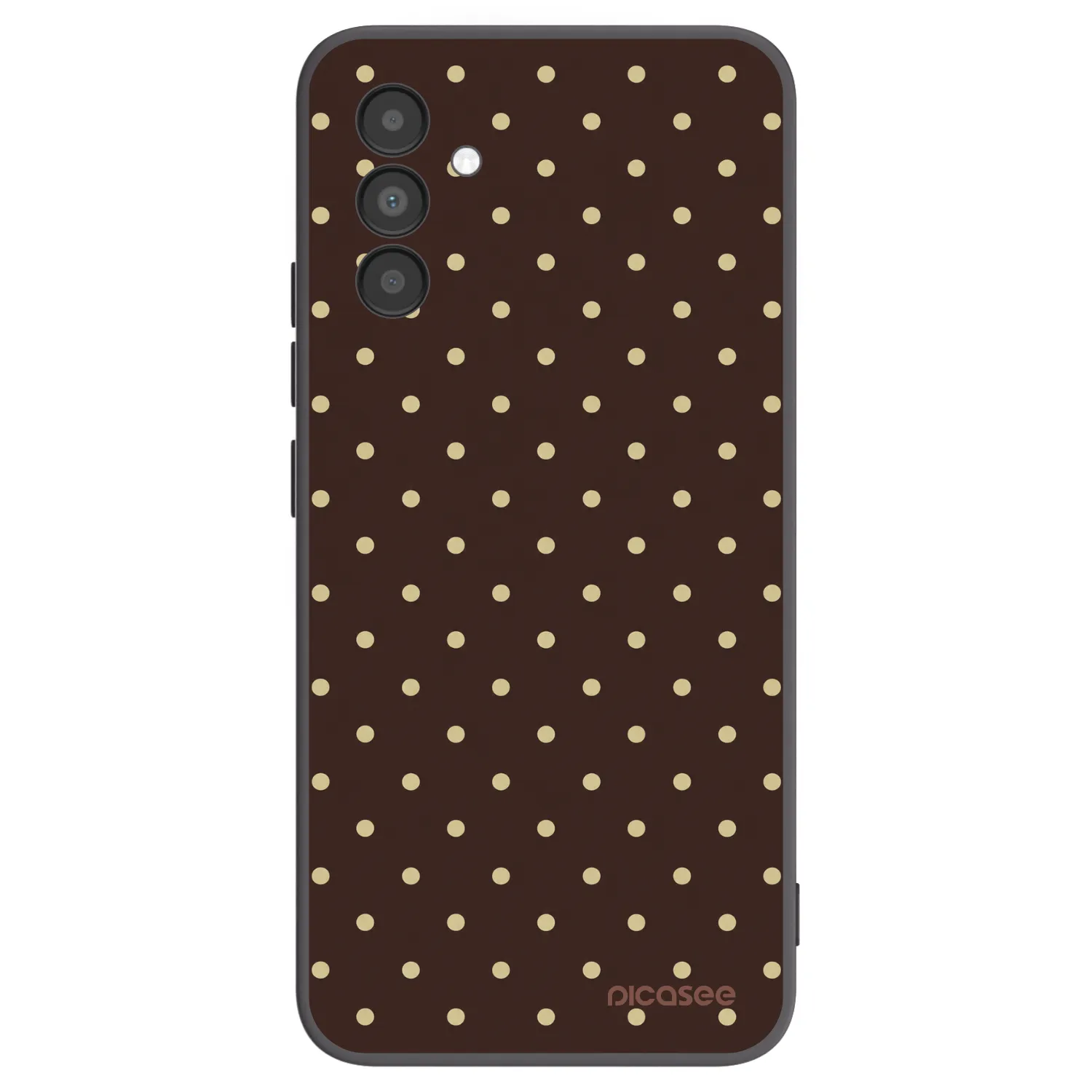 Picasee Samsung Galaxy A04s A047F Hülle - Schwarzes Silikon - Vanilla Dots & Chocolate