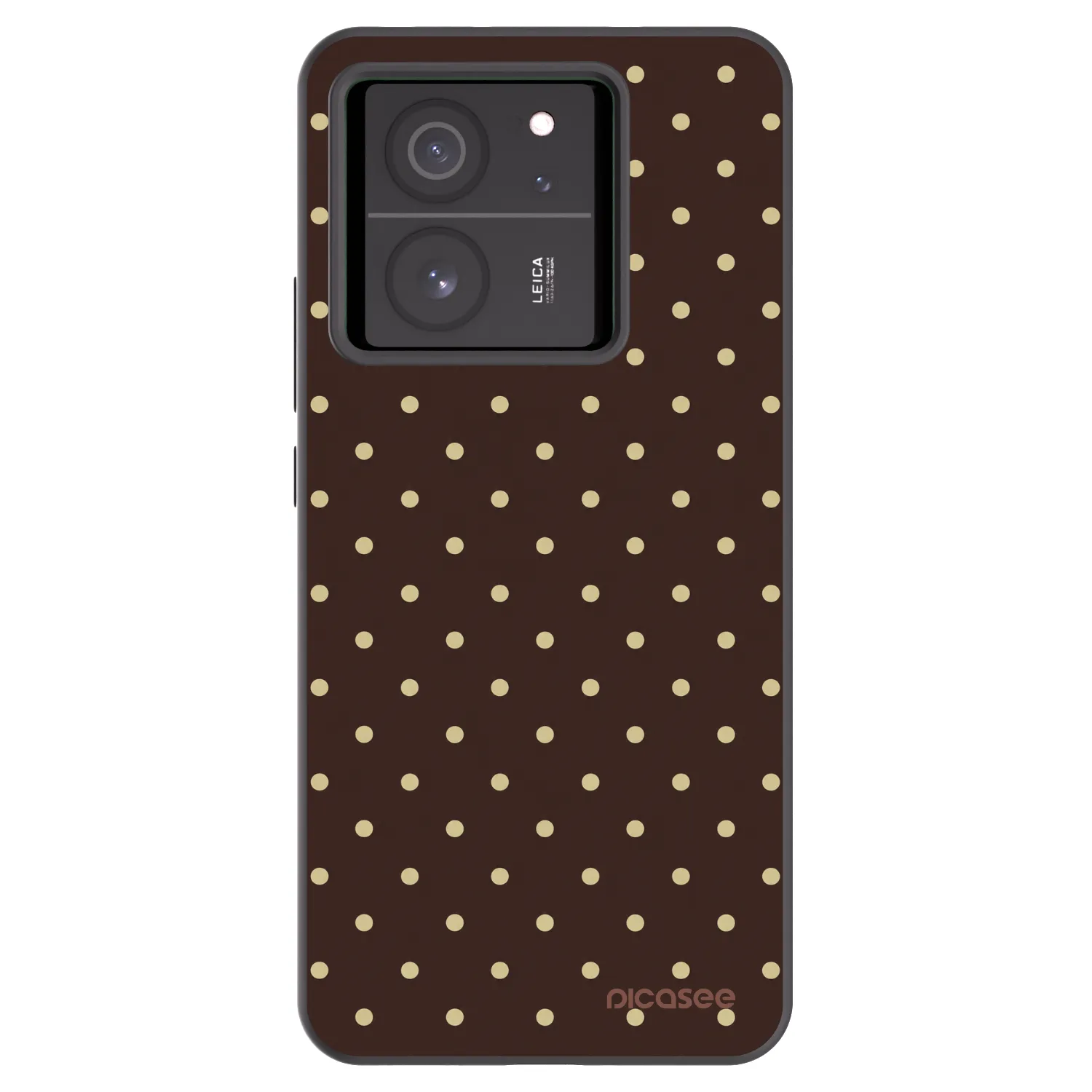 Picasee Xiaomi 13T Pro Hülle - Schwarzes Silikon - Vanilla Dots & Chocolate