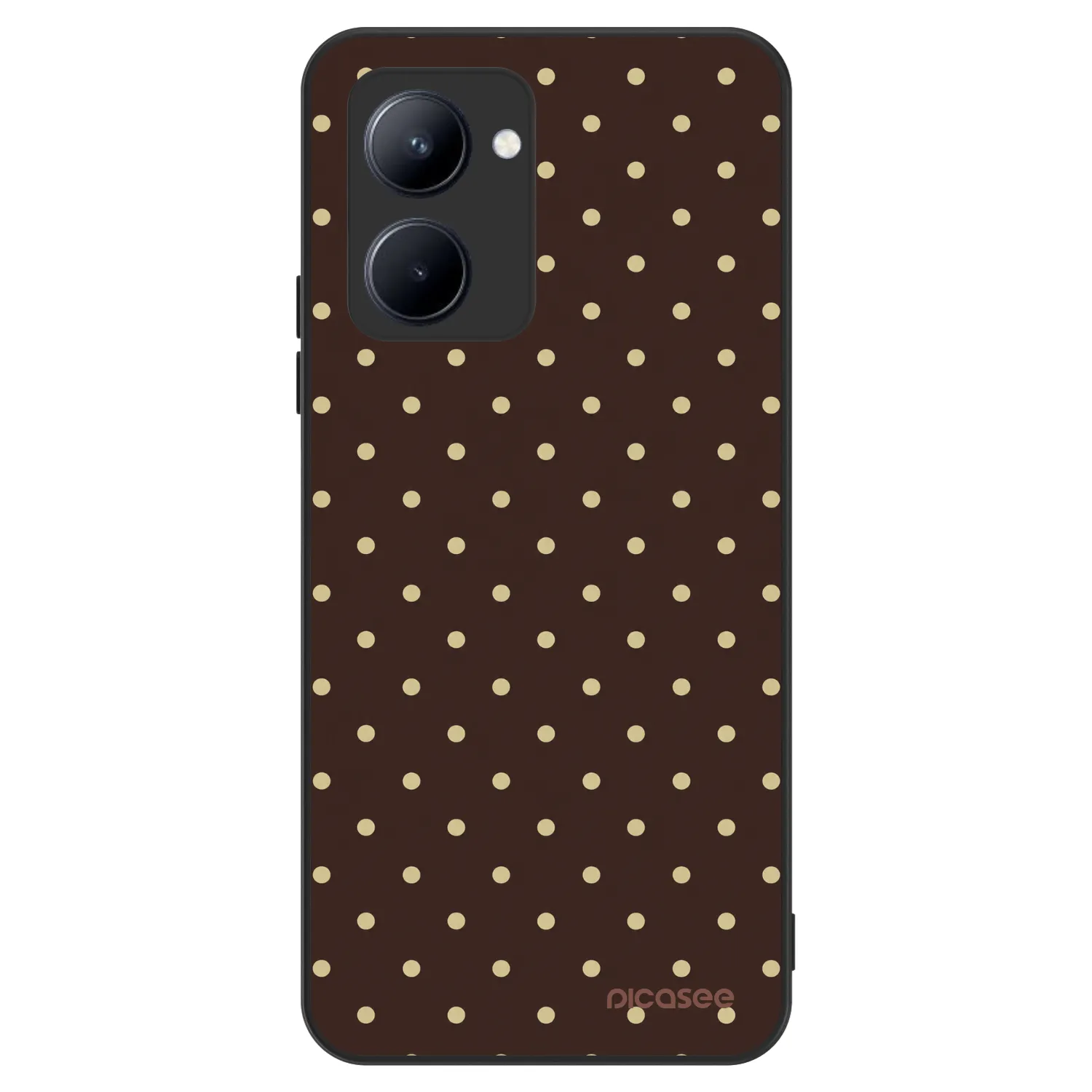 Picasee ULTIMATE CASE für Realme C33 (2023) - Vanilla Dots & Chocolate