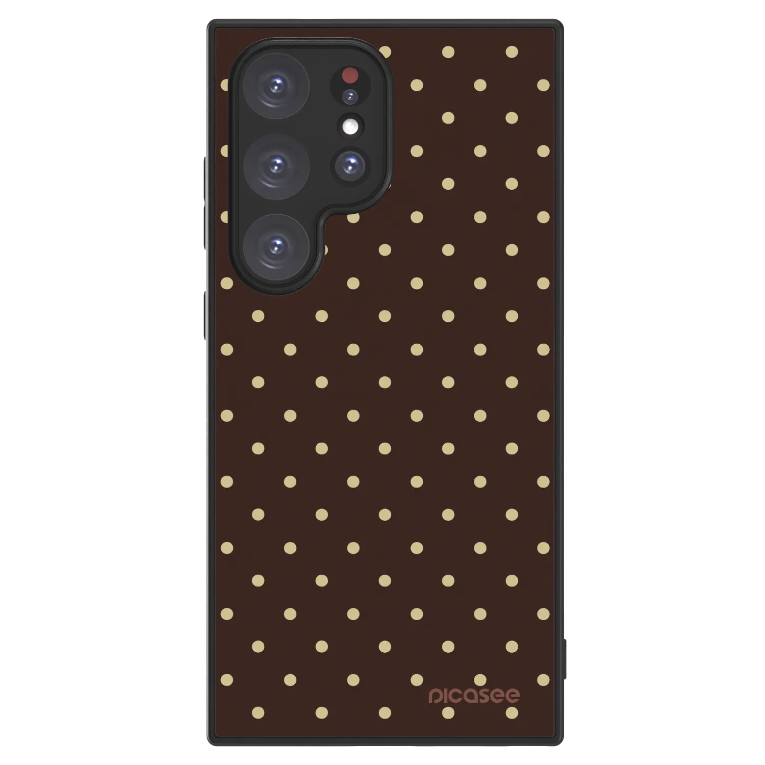 Picasee ULTIMATE CASE PowerShare für Samsung Galaxy S24 Ultra S928B 5G - Vanilla Dots & Chocolate
