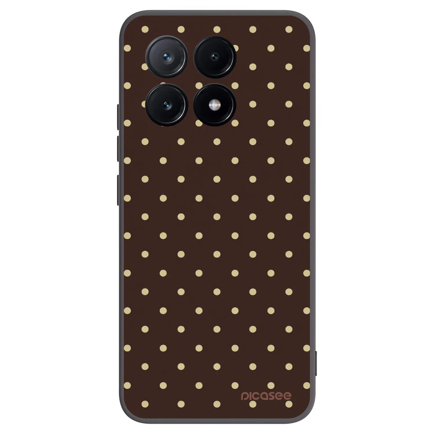 Picasee Xiaomi Poco X6 Pro Hülle - Schwarzes Silikon - Vanilla Dots & Chocolate