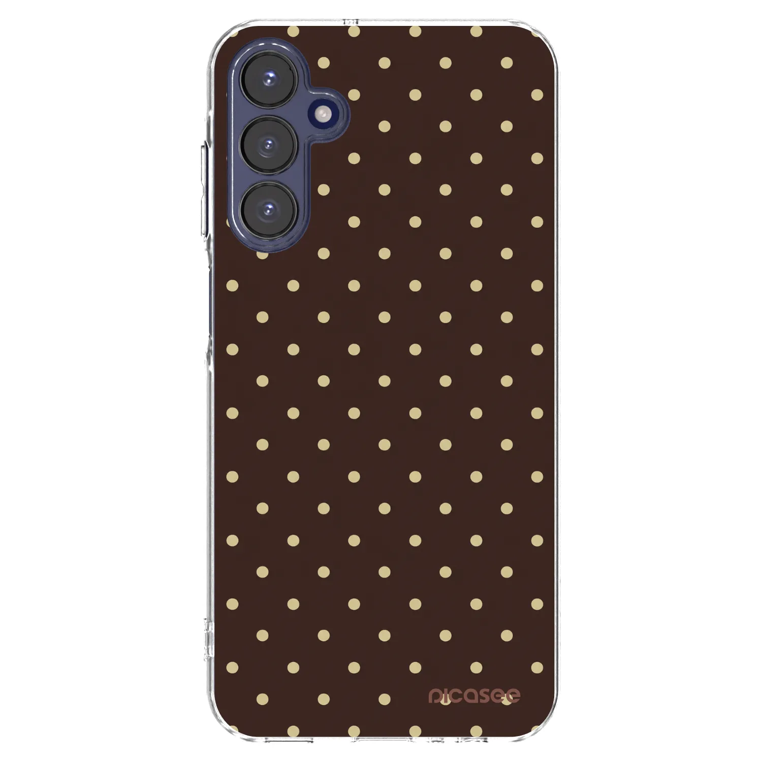 Picasee Samsung Galaxy A15 A155F 4G Hülle - Transparentes Silikon - Vanilla Dots & Chocolate