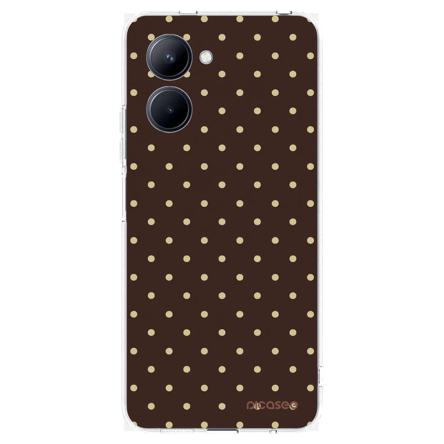 Picasee Realme C33 (2023) Hülle - Transparentes Silikon - Vanilla Dots & Chocolate