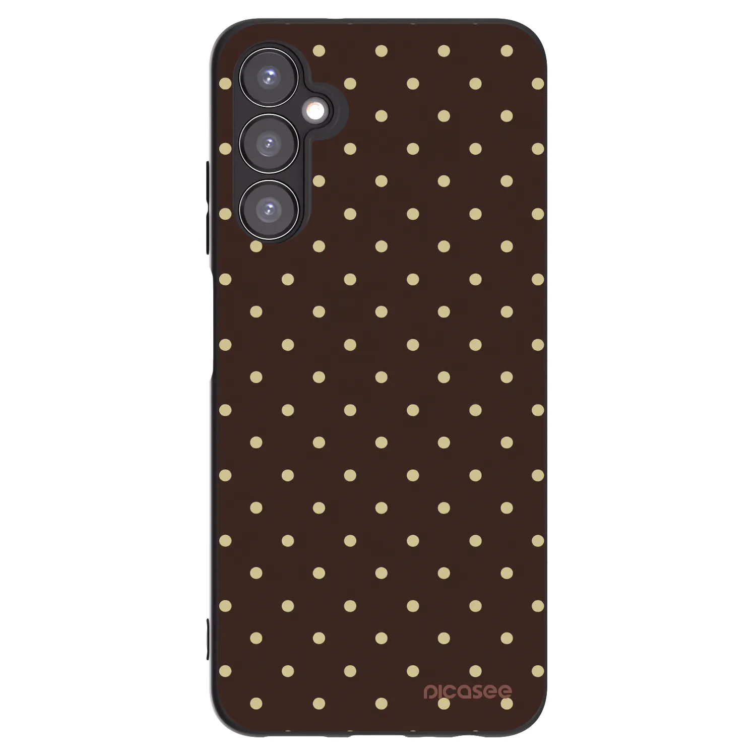 Picasee Samsung Galaxy A05s A057G Hülle - Schwarzes Silikon - Vanilla Dots & Chocolate