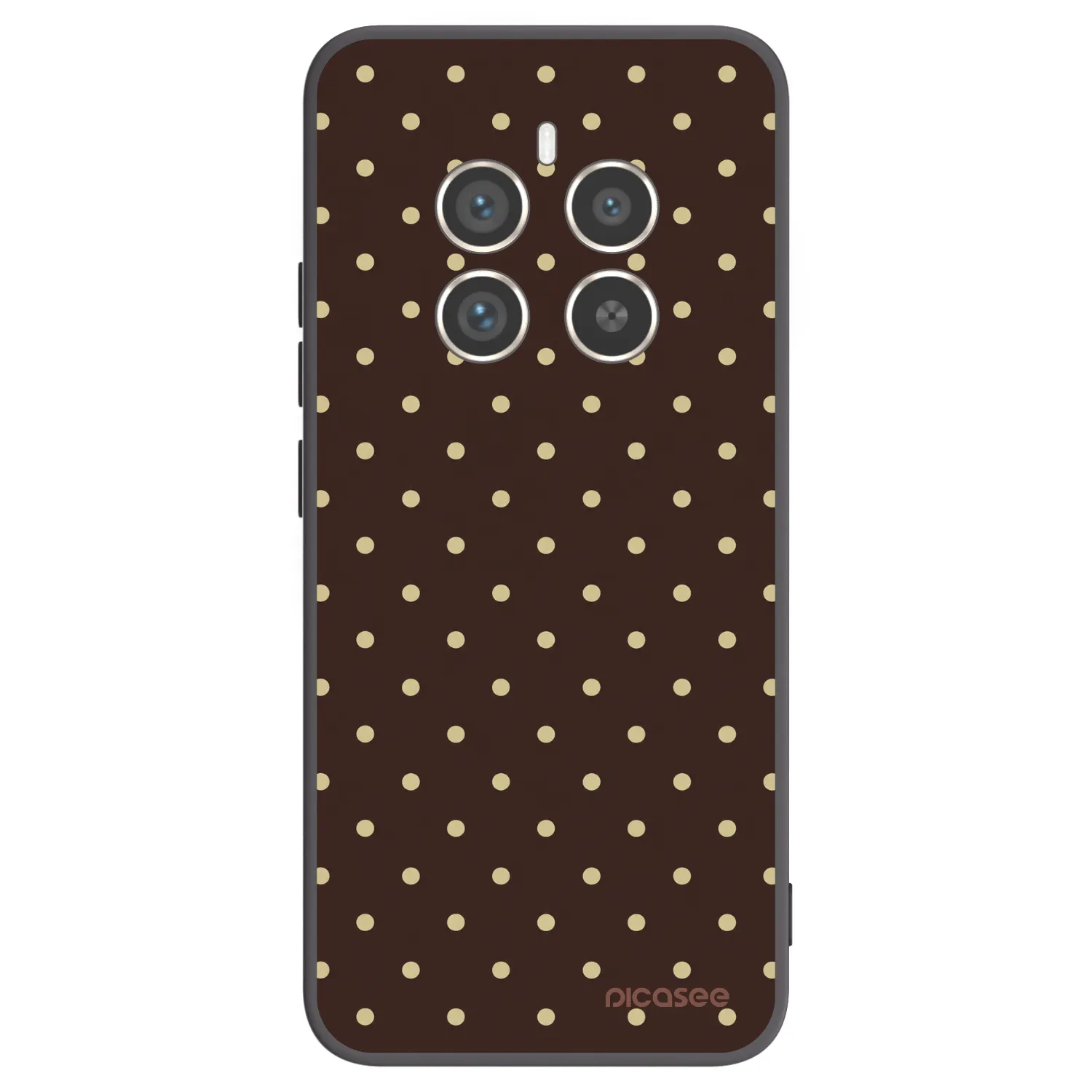 Picasee Realme 12 Pro 5G Hülle - Schwarzes Silikon - Vanilla Dots & Chocolate