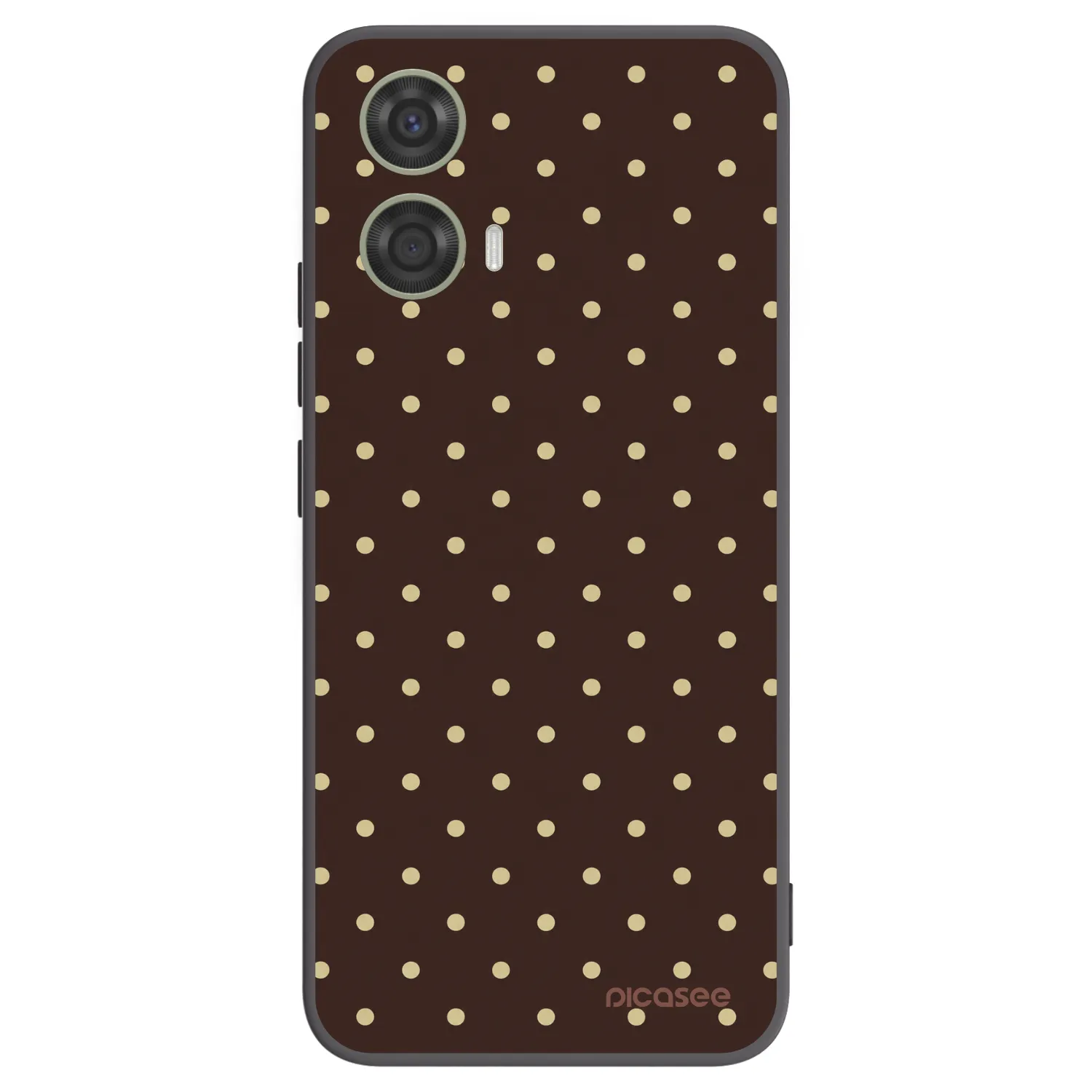 Picasee Motorola Moto G24 Hülle - Schwarzes Silikon - Vanilla Dots & Chocolate