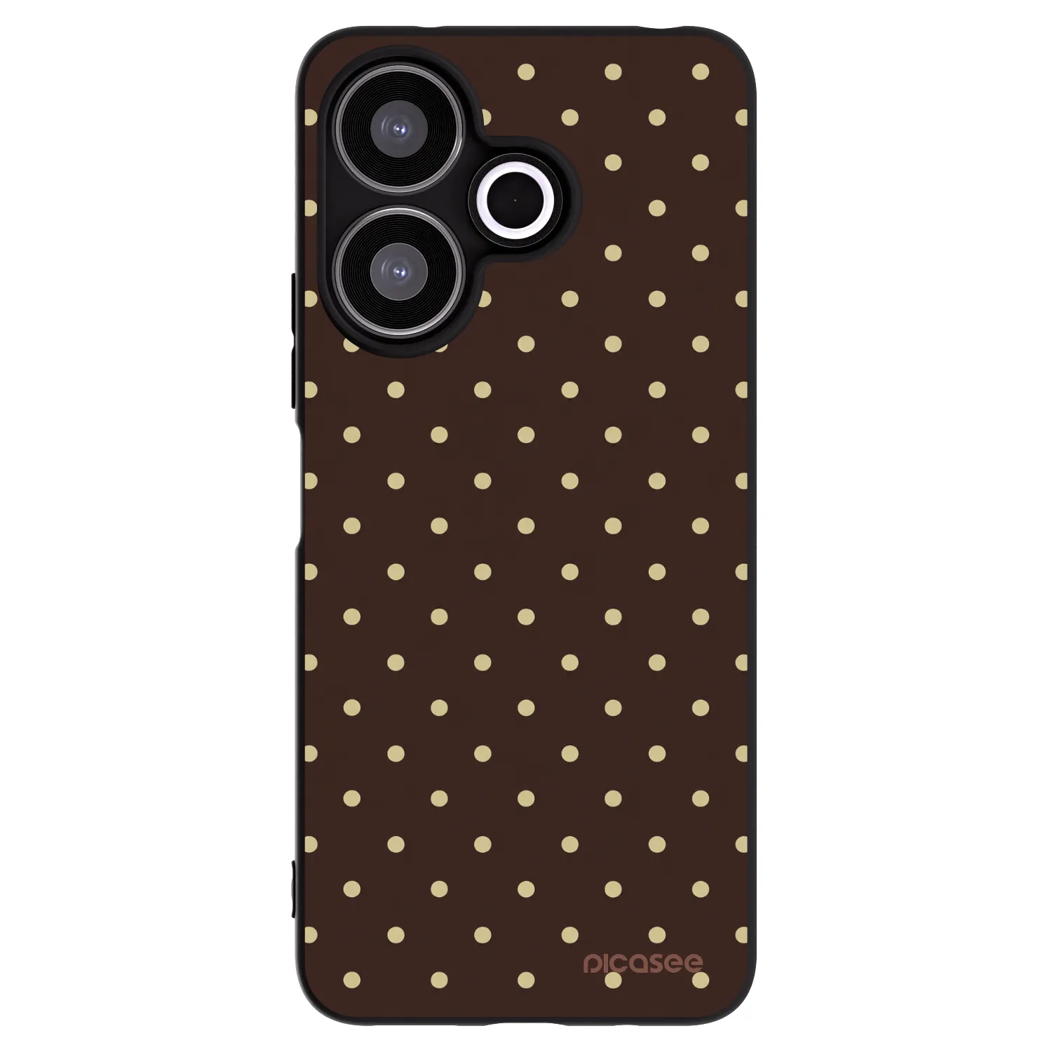 Picasee Xiaomi Redmi 13 4G Hülle - Schwarzes Silikon - Vanilla Dots & Chocolate
