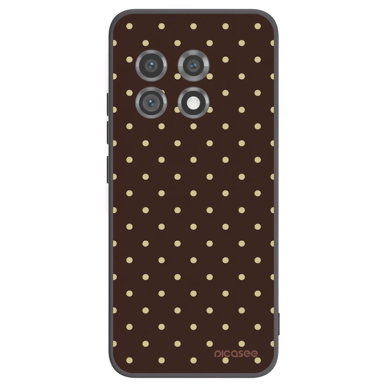 Picasee OnePlus 11 5G Hülle - Schwarzes Silikon - Vanilla Dots & Chocolate