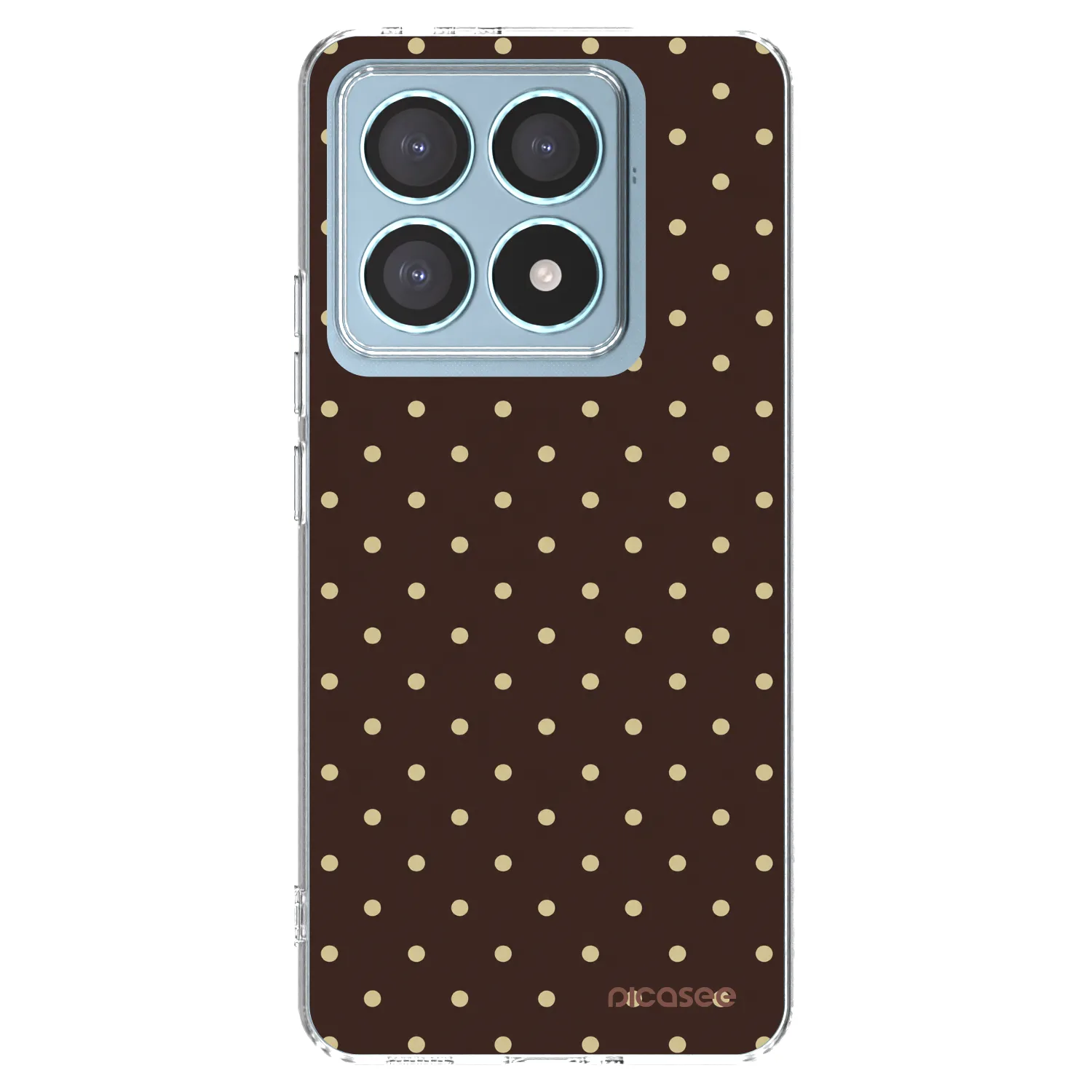 Picasee Xiaomi 14T Pro Hülle - Transparentes Silikon - Vanilla Dots & Chocolate