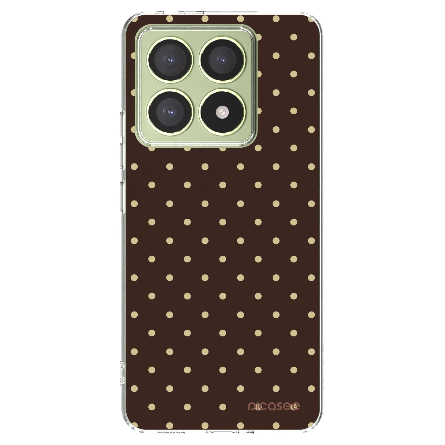 Picasee Xiaomi 14T Hülle - Transparentes Silikon - Vanilla Dots & Chocolate