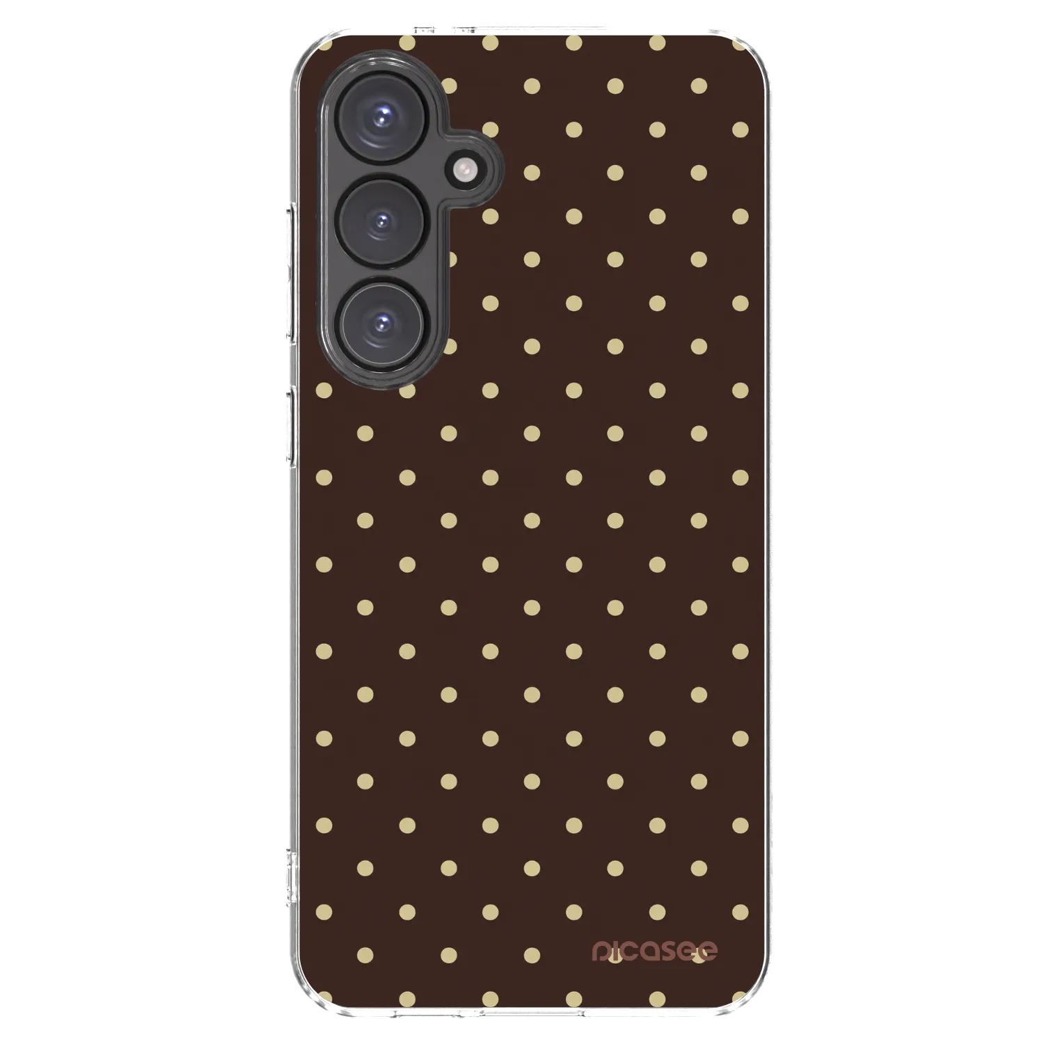 Picasee Samsung Galaxy S24 FE S721B Hülle - Transparentes Silikon - Vanilla Dots & Chocolate