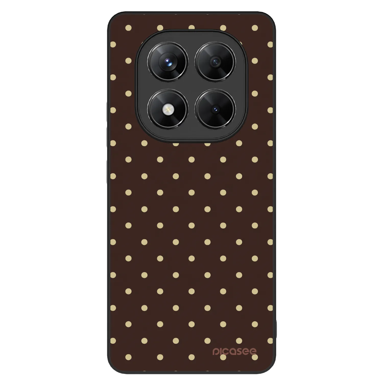 Picasee ULTIMATE CASE für Xiaomi Redmi Note 14 Pro 5G - Vanilla Dots & Chocolate