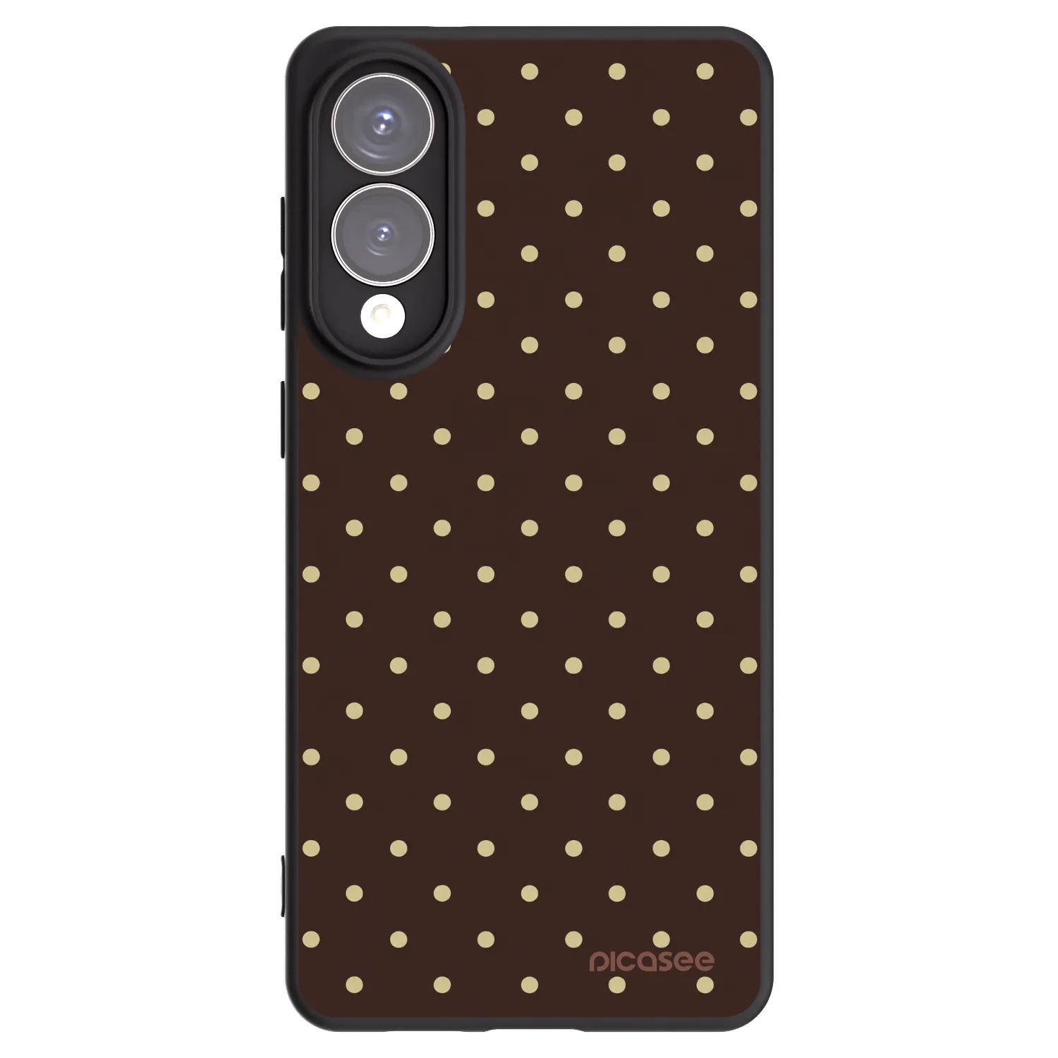 Picasee Samsung Galaxy S25 Edge 5G Hülle - Schwarzes Silikon - Vanilla Dots & Chocolate