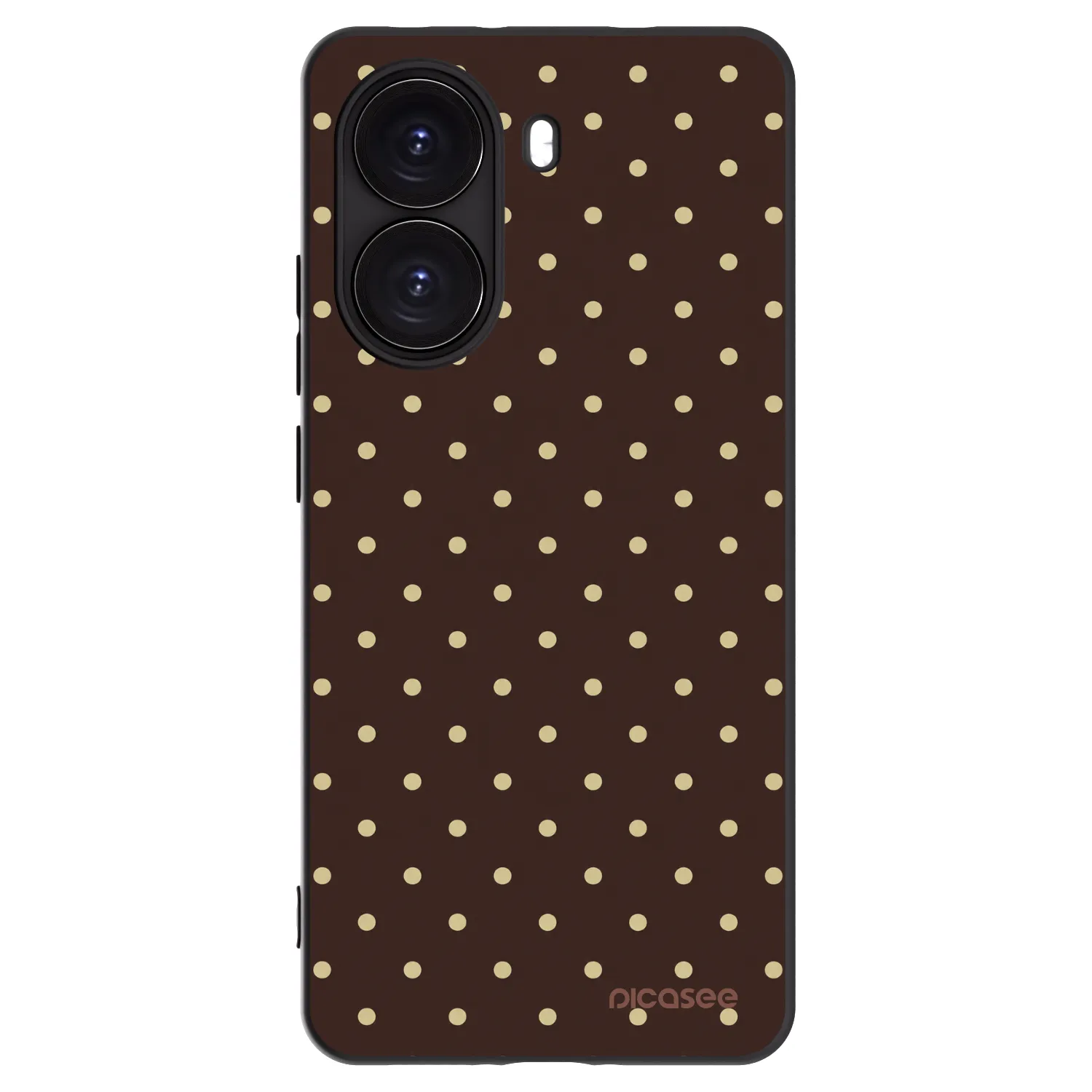 Picasee Xiaomi Poco X7 Pro 5G Hülle - Schwarzes Silikon - Vanilla Dots & Chocolate